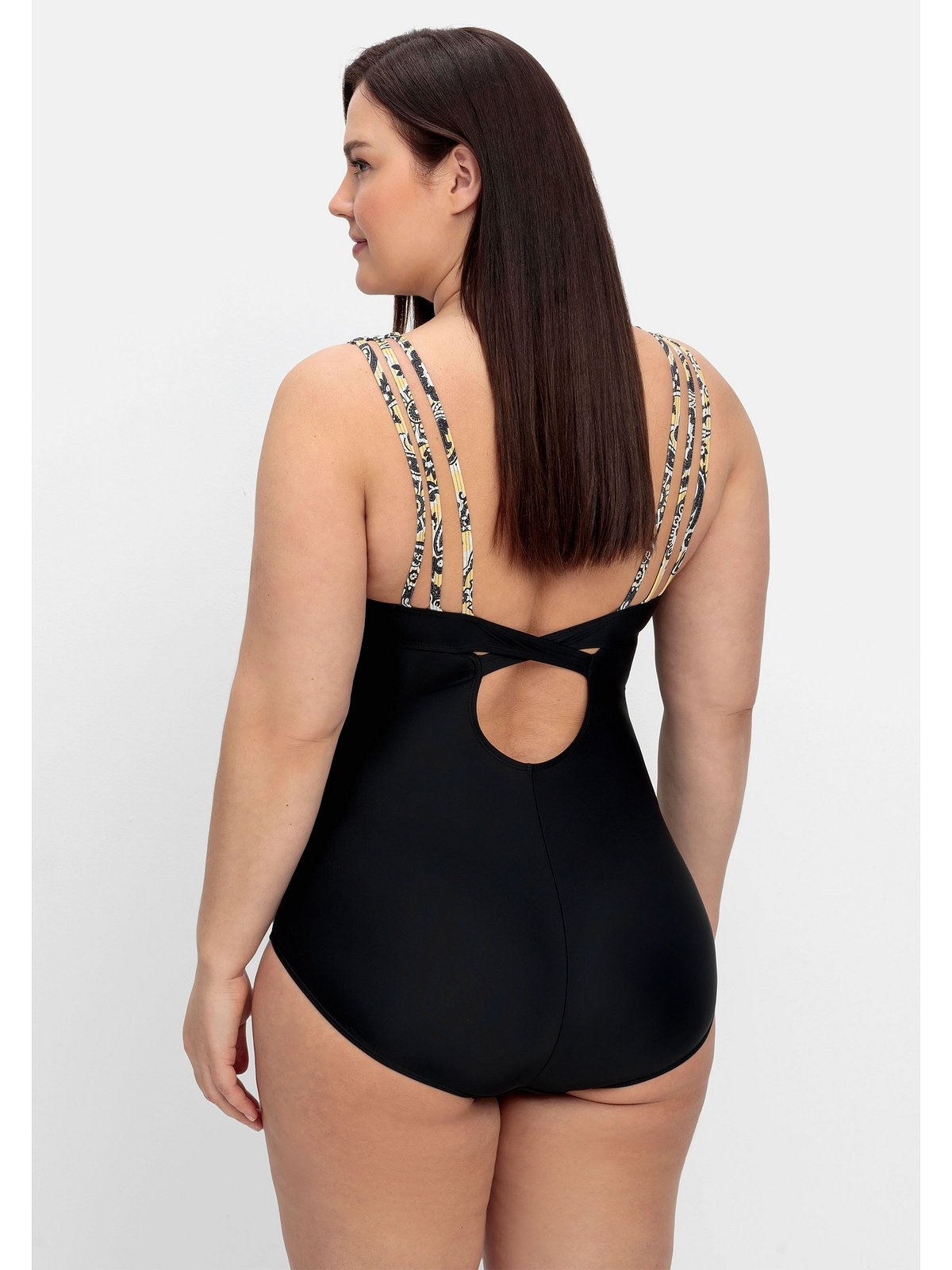 Sheego Badeanzug »Große Größen«, mit tiefem Rücken und Shaping-Effekt