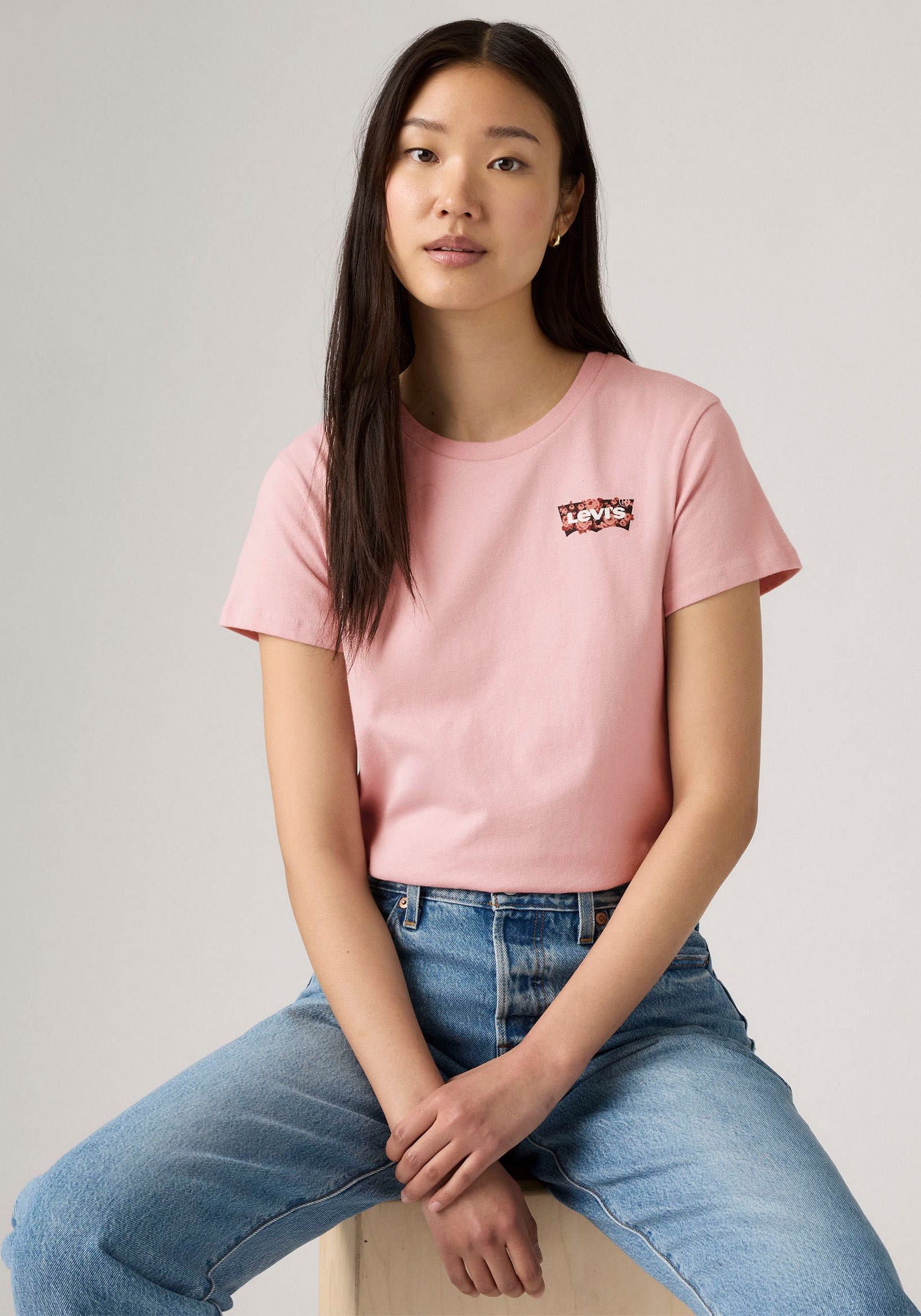 Levis T-Shirt "THE PERFECT TEE", mit Batwing-Logoprint günstig online kaufen
