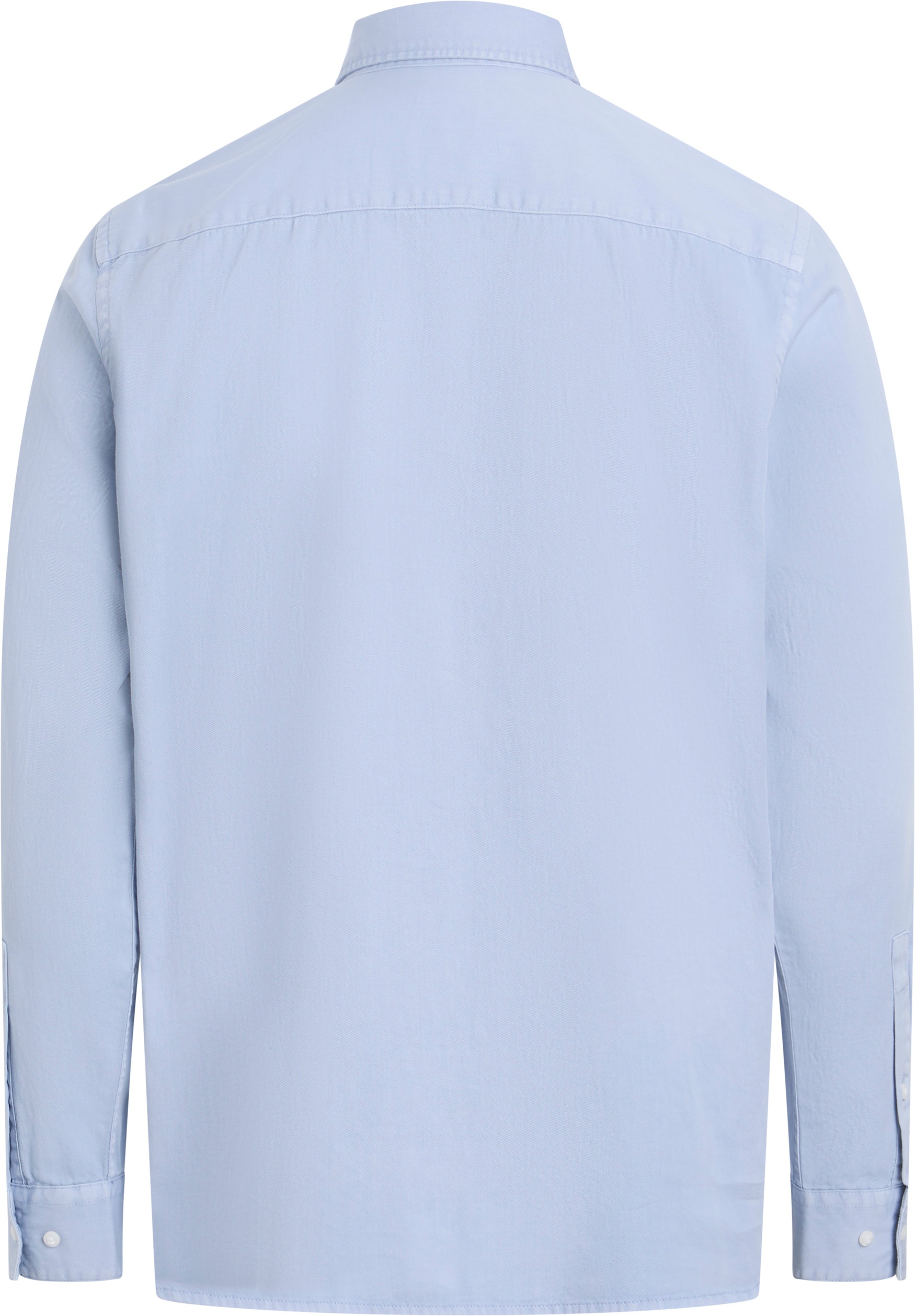 Calvin Klein Langarmhemd »GARMENT DYED LW TWILL L/S SHIRT«, mit Logostickerei