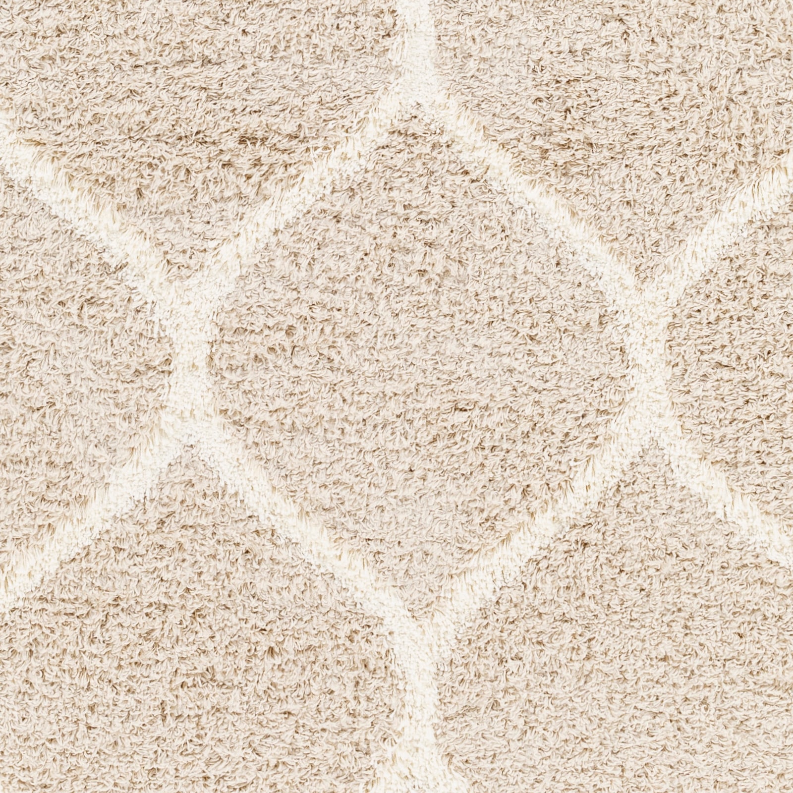 Livabliss Hochflor-Teppich »TUZLA« rechteckig 52 mm Höhe Langflor, Weich, Boho Wohnzimmerteppich, Beige