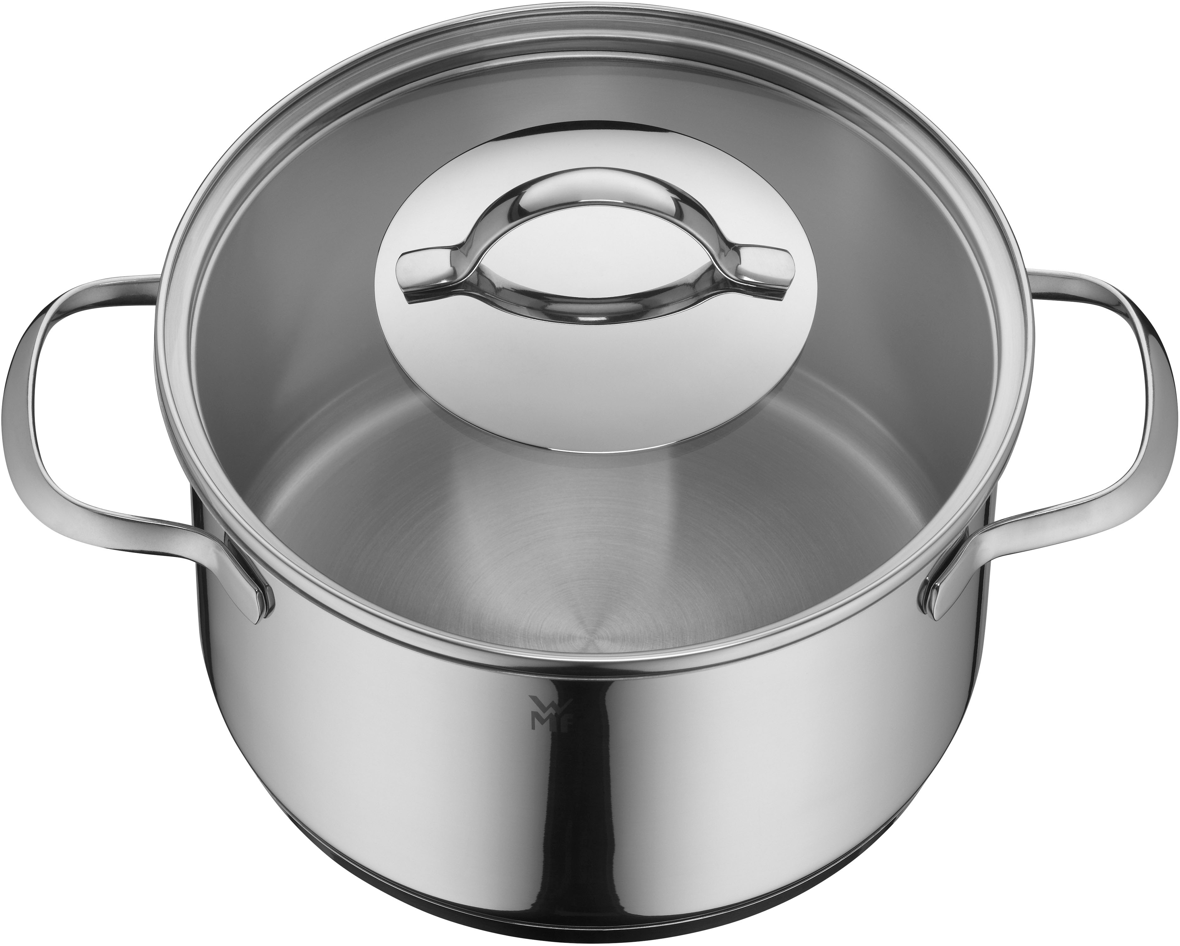 Thumbnail - WMF Fleischtopf "Provence Plus, Kochtopf groß mit Glasdeckel, Suppentopf Induktion" 2 Stk. tlg. Cromargan Edelstahl Rost...