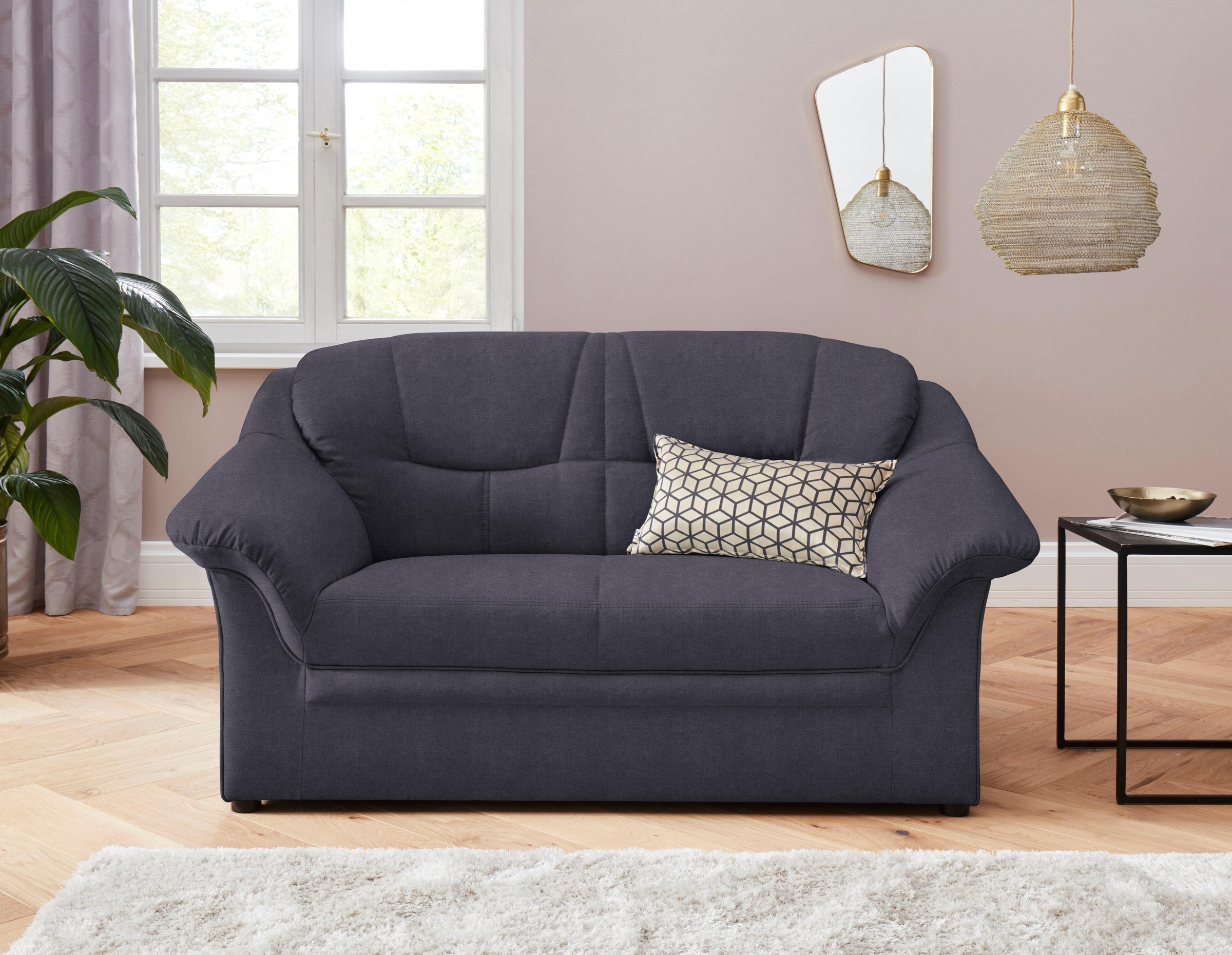 DOMO collection 2-Sitzer »Mezia kompakt für kleine Räume, Breite 146cm, komfortabel und zeitlos,«