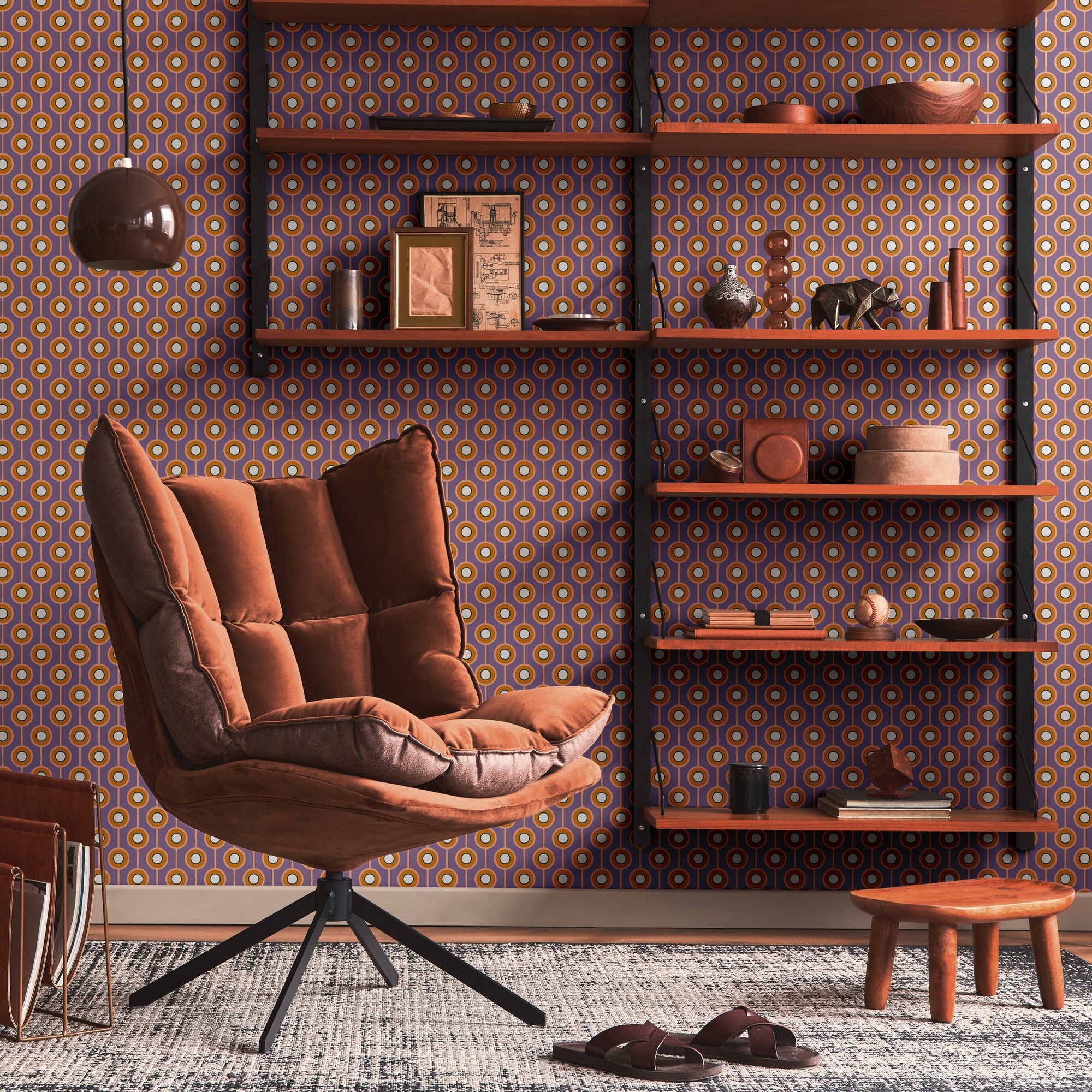 A.S. Création Vliestapete »Retro Chic Grafik-Tapete Mustertapete Retro 3D«, matt, Vintage Vliestapete für Schlafzimmer Küche Wohnzimmer Grafik Design