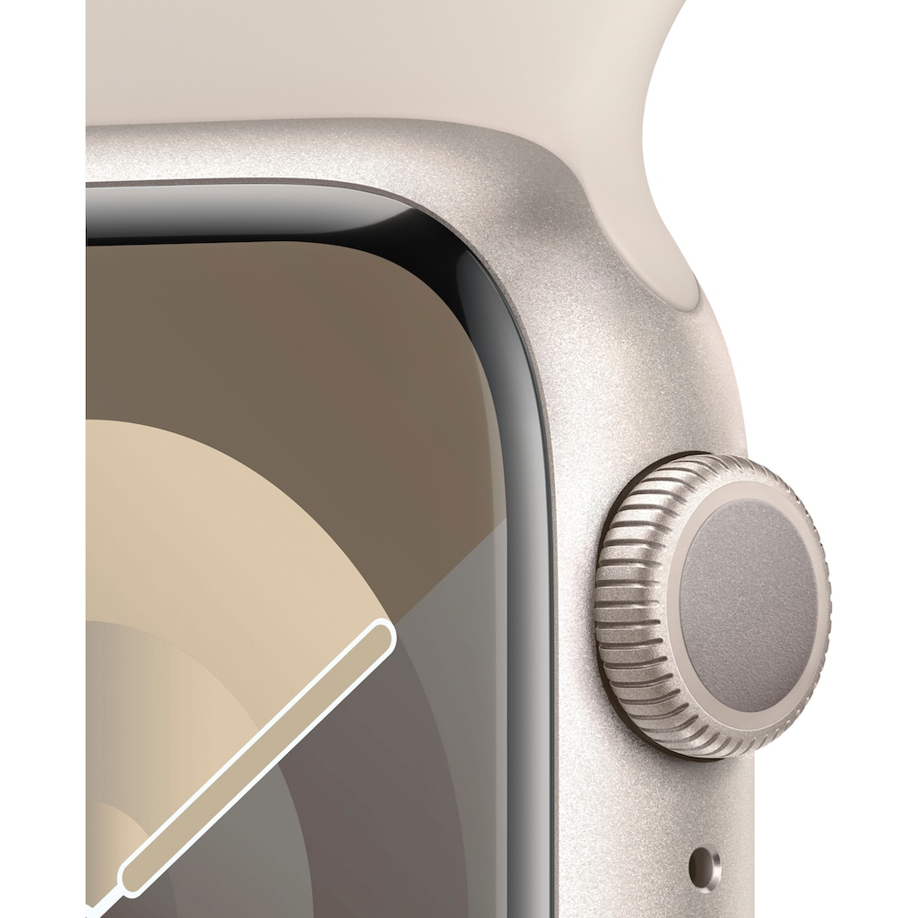 Apple Smartwatch »Watch Series 9 GPS Aluminium 41mm S/M«, (Watch OS 10)