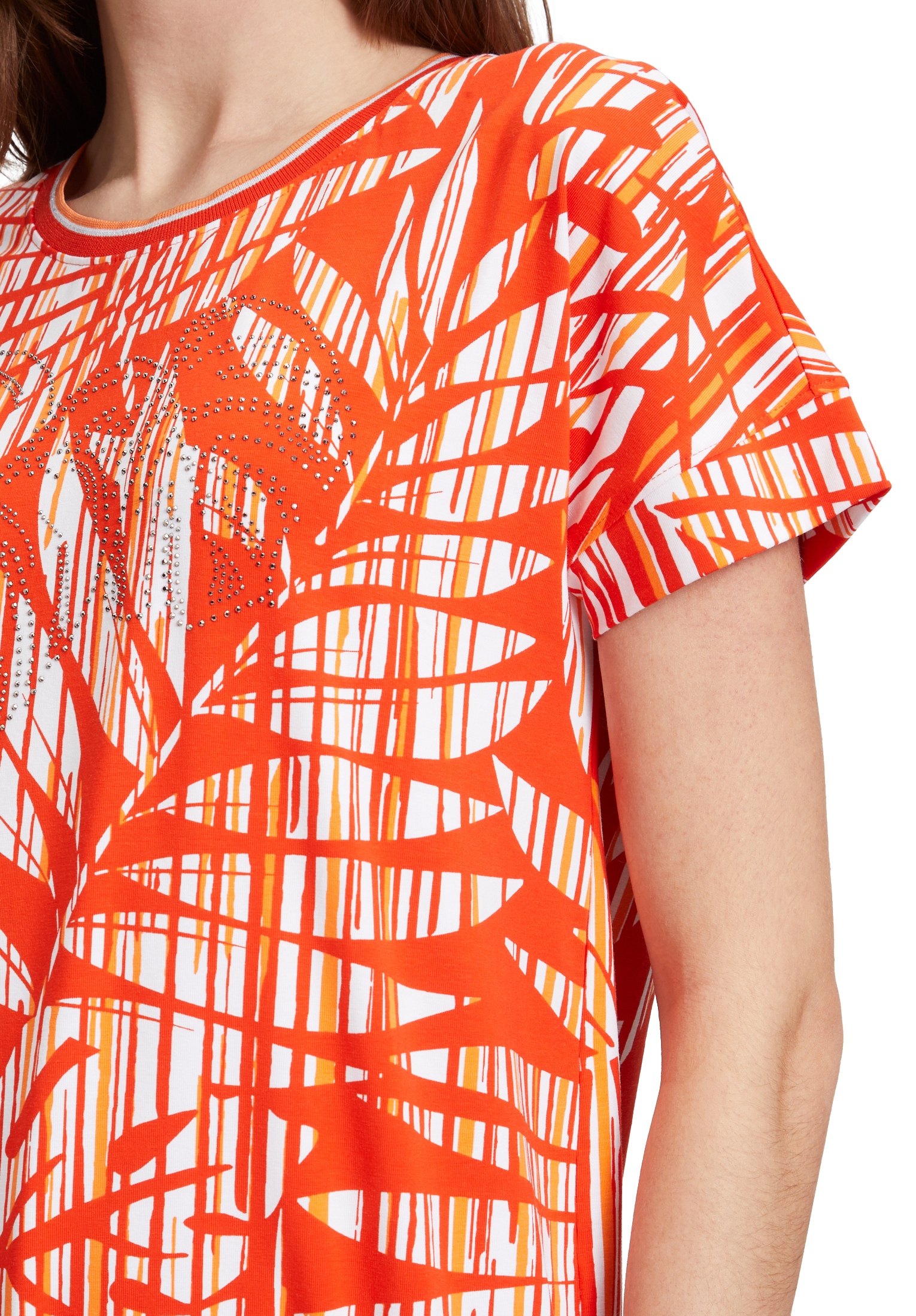 Betty Barclay Kurzarmshirt »Betty Barclay Damen Casual-Shirt mit Gummizug«, (1 tlg.), Glitzersteine