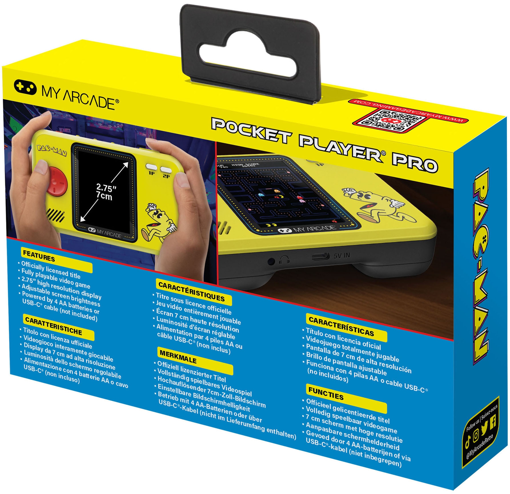 ATARI Retro Konsole »PAC-MAN Pocket Player Pro«