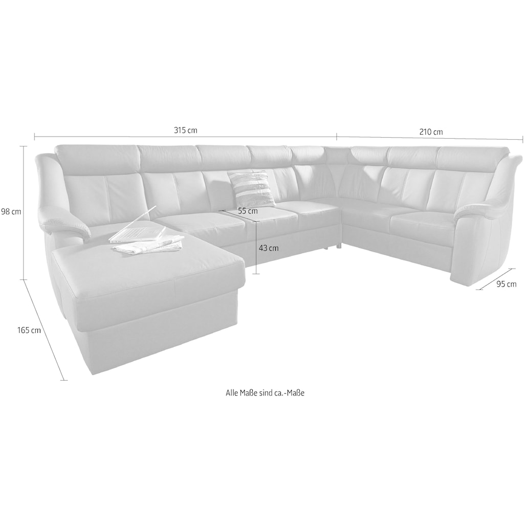 sit&more Wohnlandschaft »Basel U-Form«