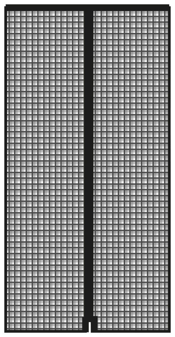 SCHELLENBERG Insektenschutz-Vorhang »Magnetvorhang für Balkontür«, Insektenschutz mit Magneten für Türen, 90 x 210 cm, anthrazit, 50642