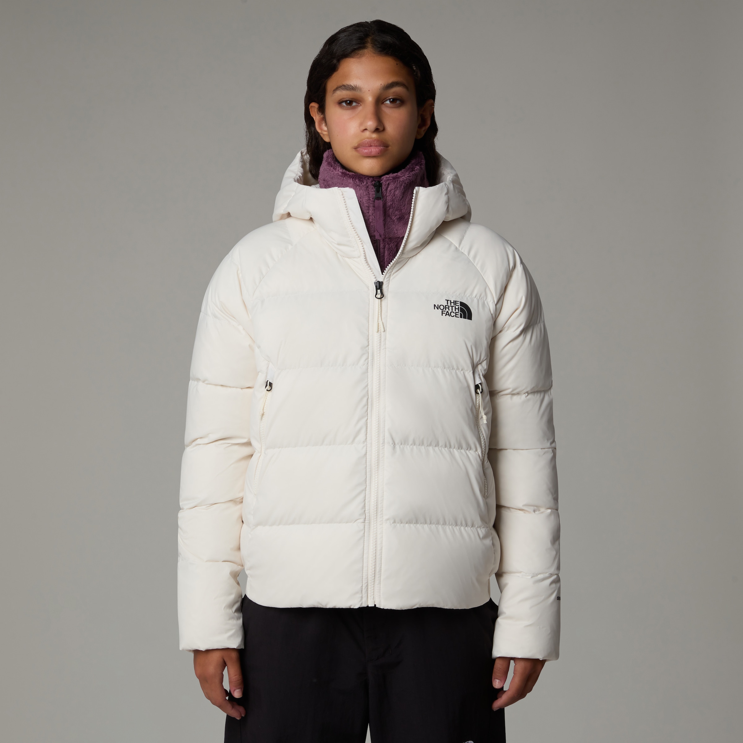 The North Face Daunenjacke »W HYALITE DOWN HOODIE - EU«, (1 St.), mit Kapuze, mit Logodruck