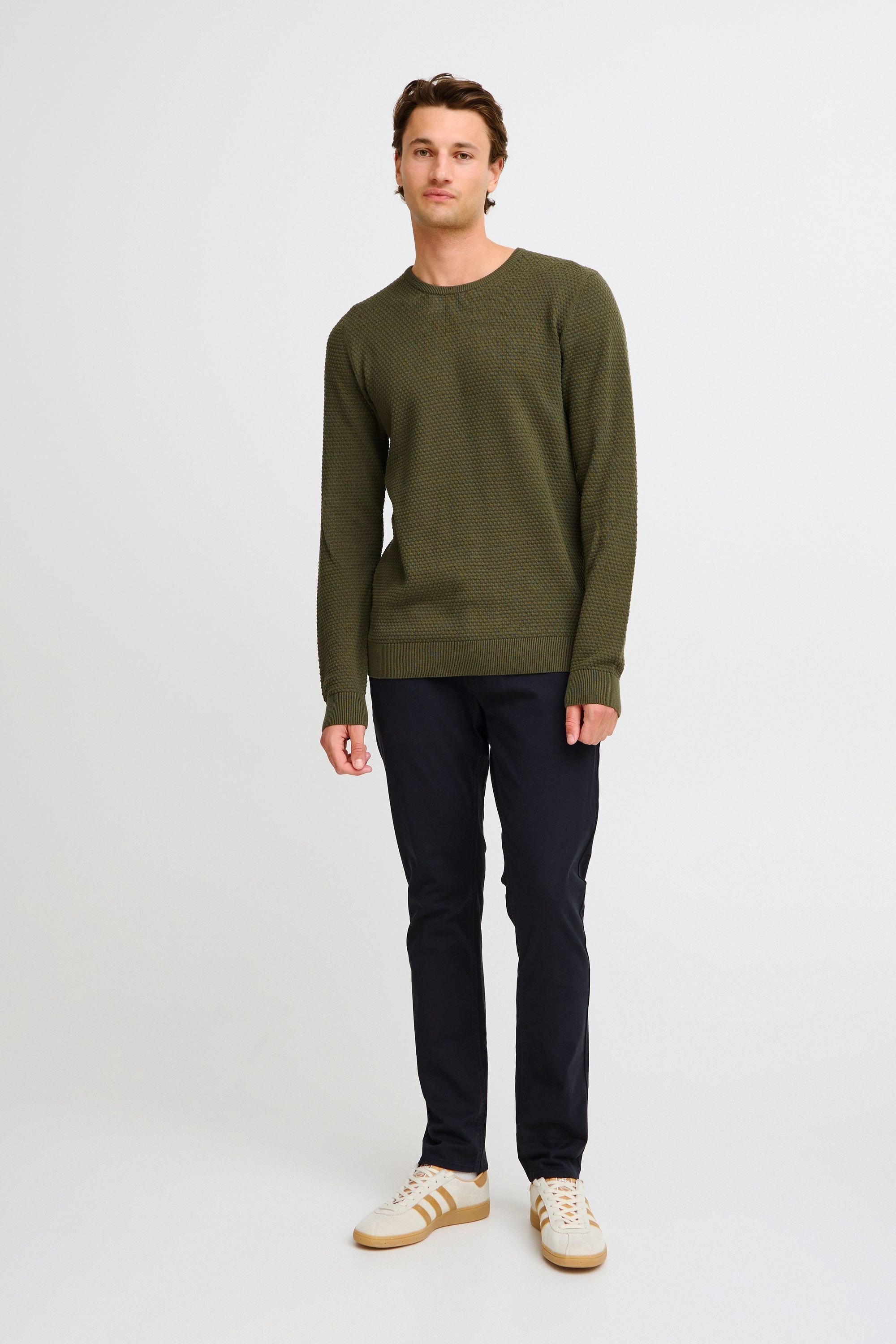 BLEND BHREDHILL Crew Neck Knit Pullover Green L 2