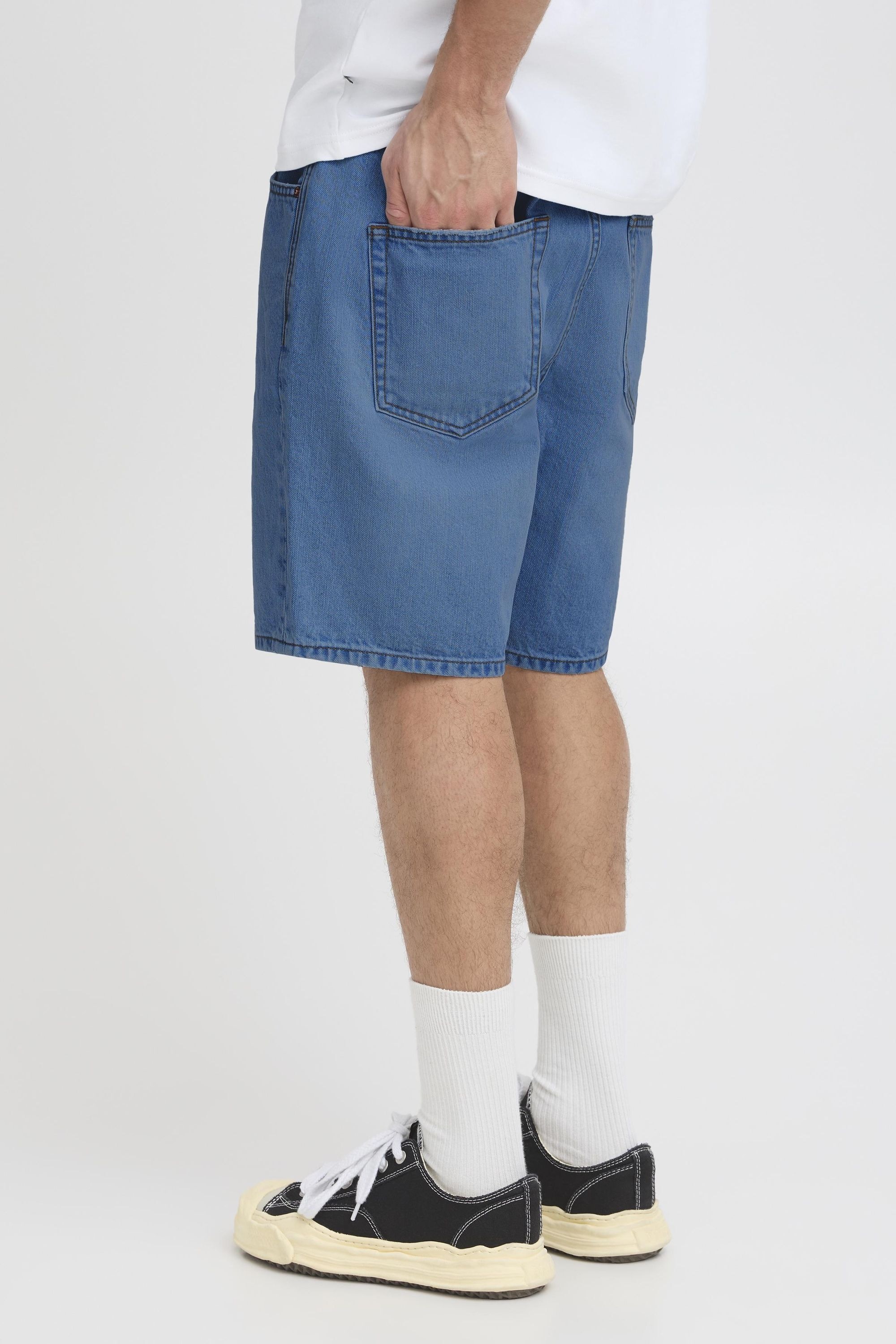 !solid Jeansshorts SOLID "Shorts SDRYAN", Herren, Gr. XXL, N-Gr, blau (middle blau denim), Obermaterial: 100% Baumwolle CO., Jeans Jeansshorts 3