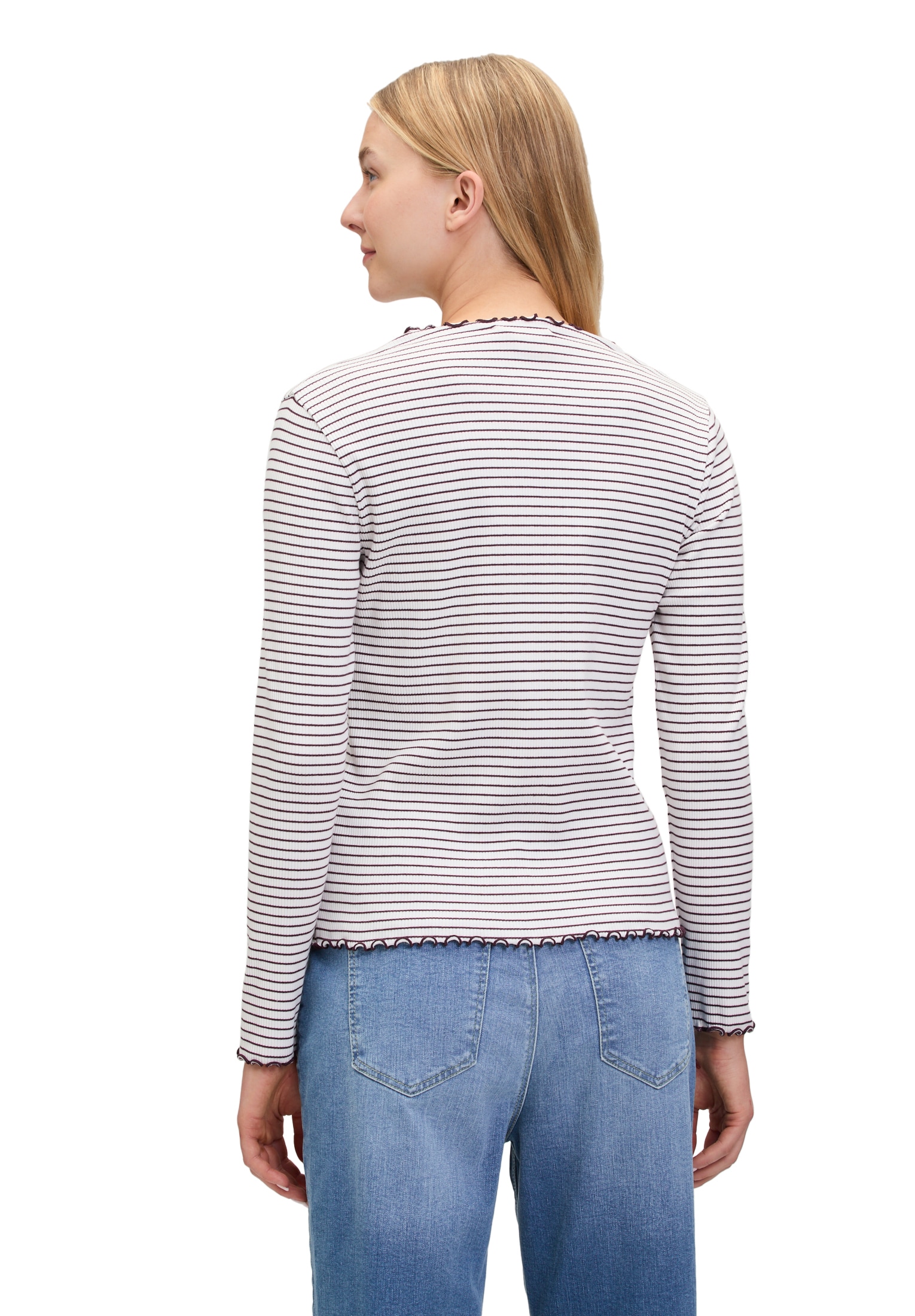 Cartoon Kurzarmshirt »Cartoon Damen Langarm-Shirt mit Kragen«, (1 tlg.)