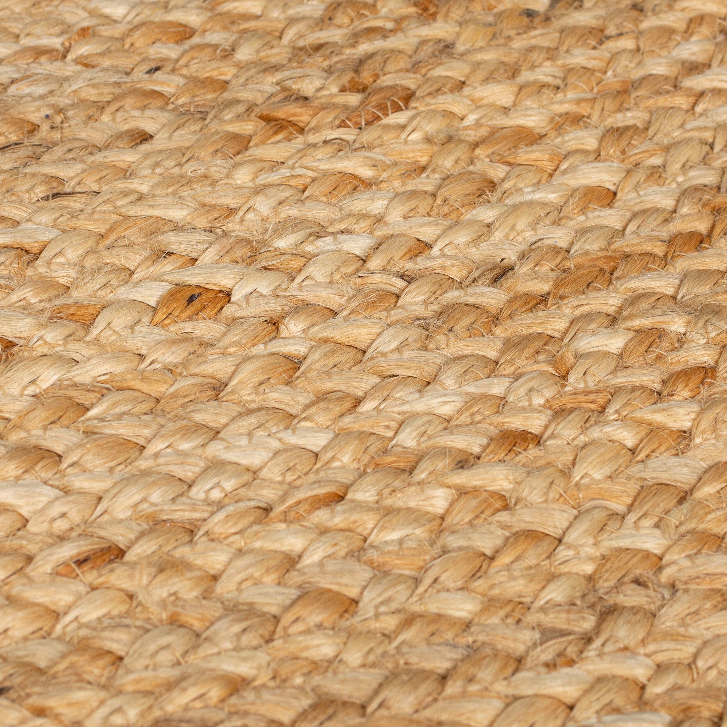 FLAIR RUGS Teppich »KAHANA«, rund, 2 mm Höhe, Handgemacht