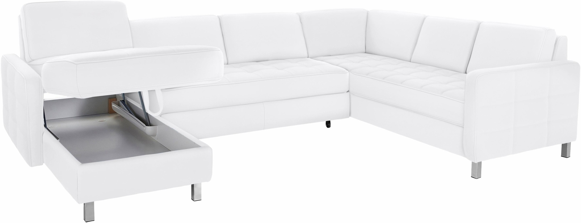 sit&more Wohnlandschaft Pablo U-Form, wahlweise mit Bettfunktion und Bettkasten