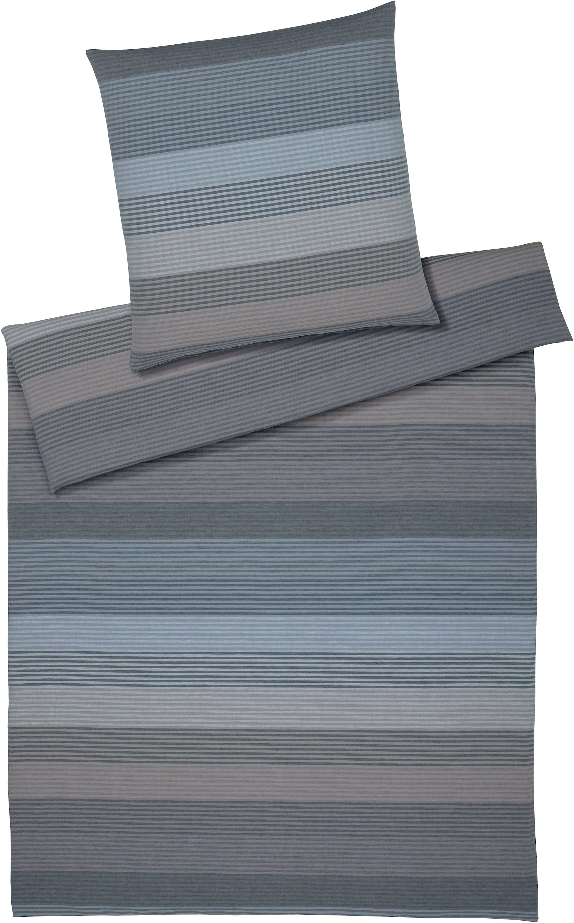 Elegante Bettwäsche "Fjord" 2 Stk. tlg. angenehmes Hautgefühl günstig online kaufen