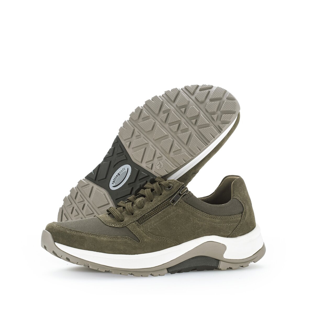 Gabor Sneaker »rollingsoft Sneaker low Materialmix Leder/Textil«