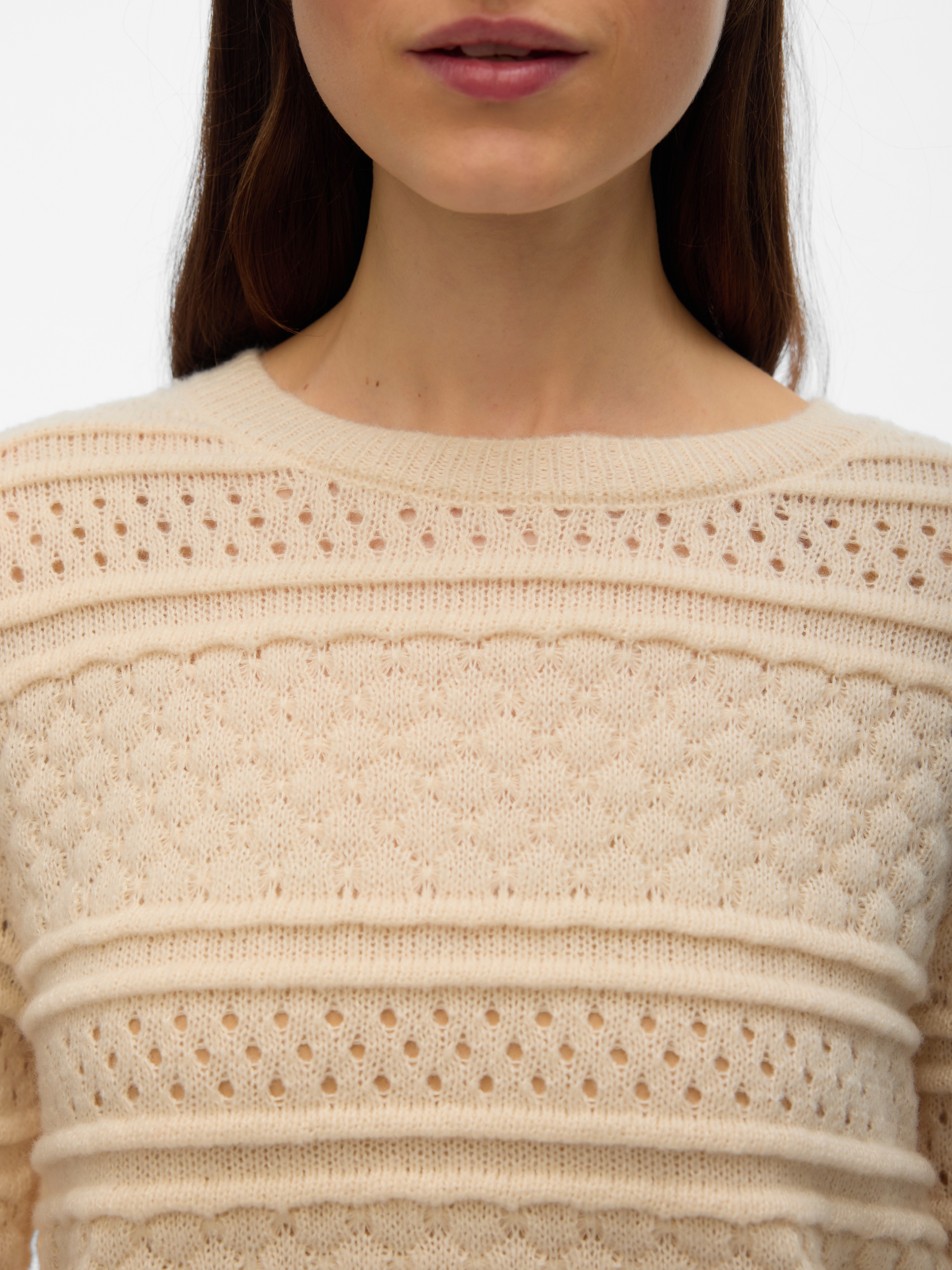 VERO MODA VMLEO LS O-NECK Pullover Women's Birch M 3