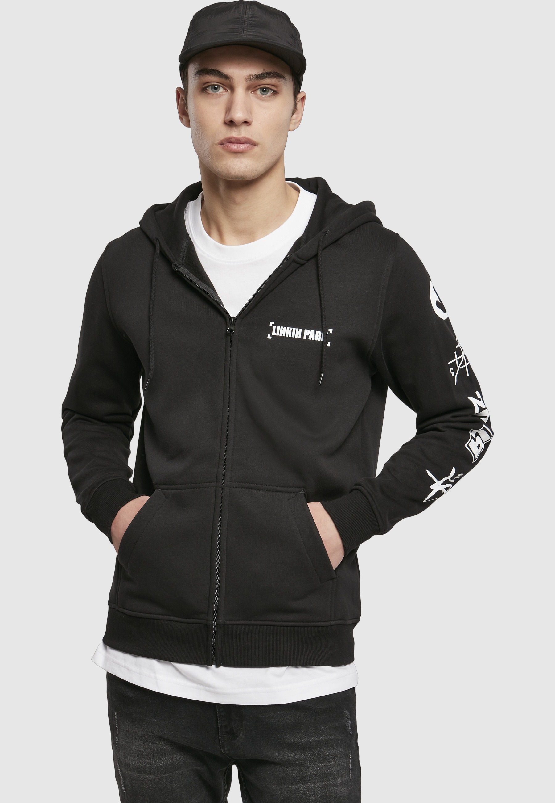 Merchcode Sweatjacke »Merchcode Herren Linkin Park Anniversary Logo Zip Hoody« 1 tlg.