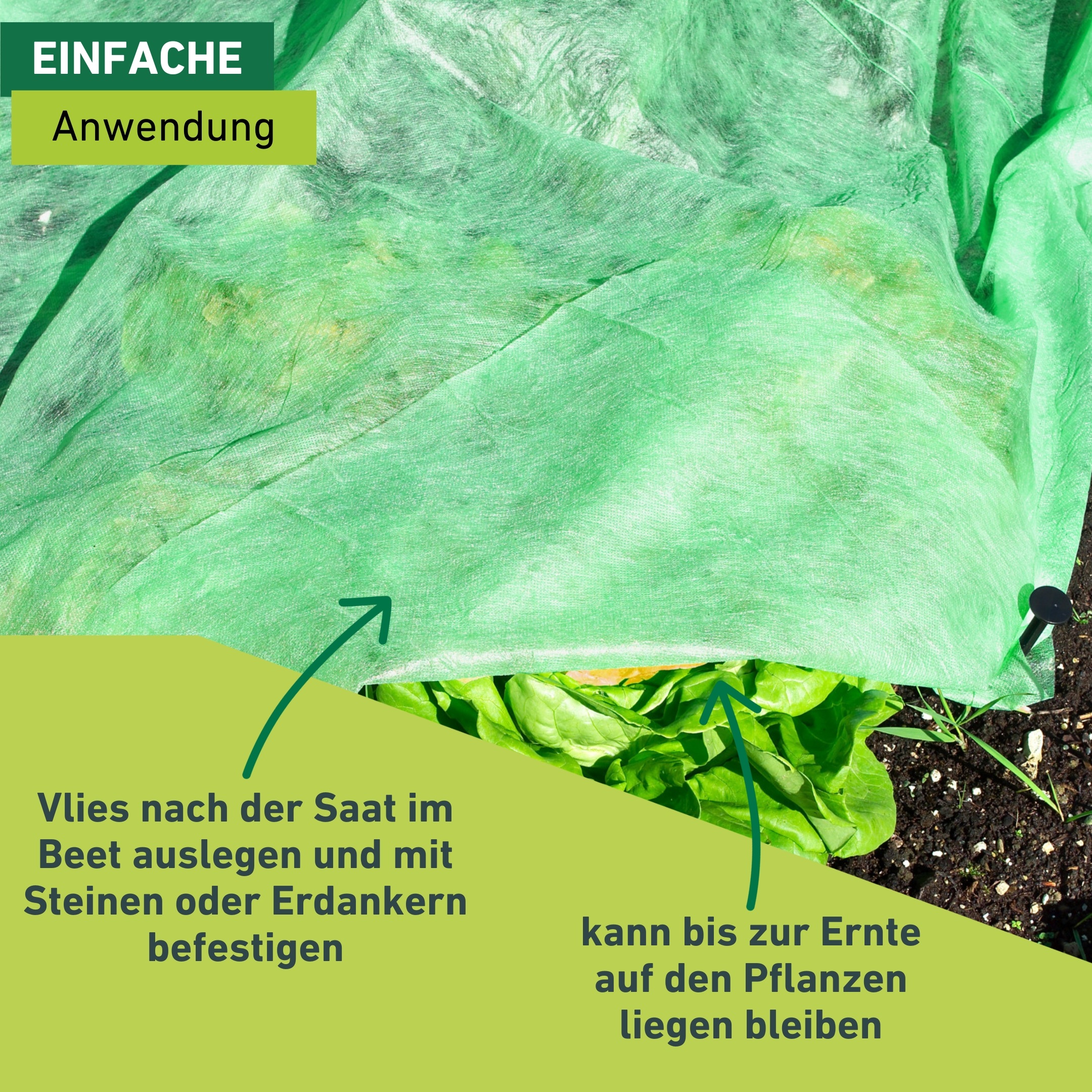 Windhager Gartenvlies »Supergrow für optimales Wachstum von Jungpflanzen im Frühbeet« 1 Stk. tlg. Garten Abdeckvlies erhältlich in 10 x 1,5 m oder 10 x 2 m, 20 g/m²
