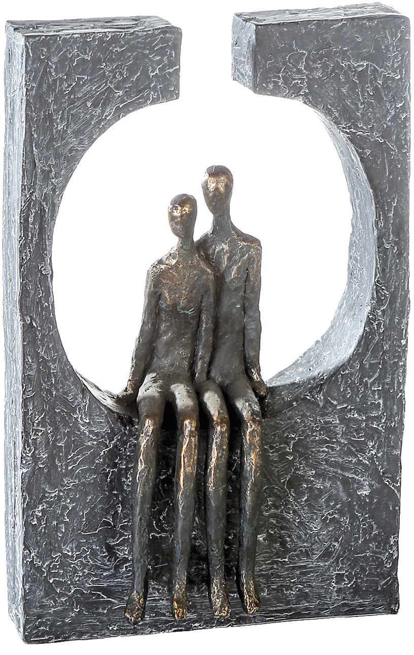 Casablanca by Gilde Dekofigur »Skulptur Höhe Zweisamkeit«, mit bestellen Wohnzimmer Pärchen, Dekoobjekt, cm, BAUR Spruchanhänger, 28 