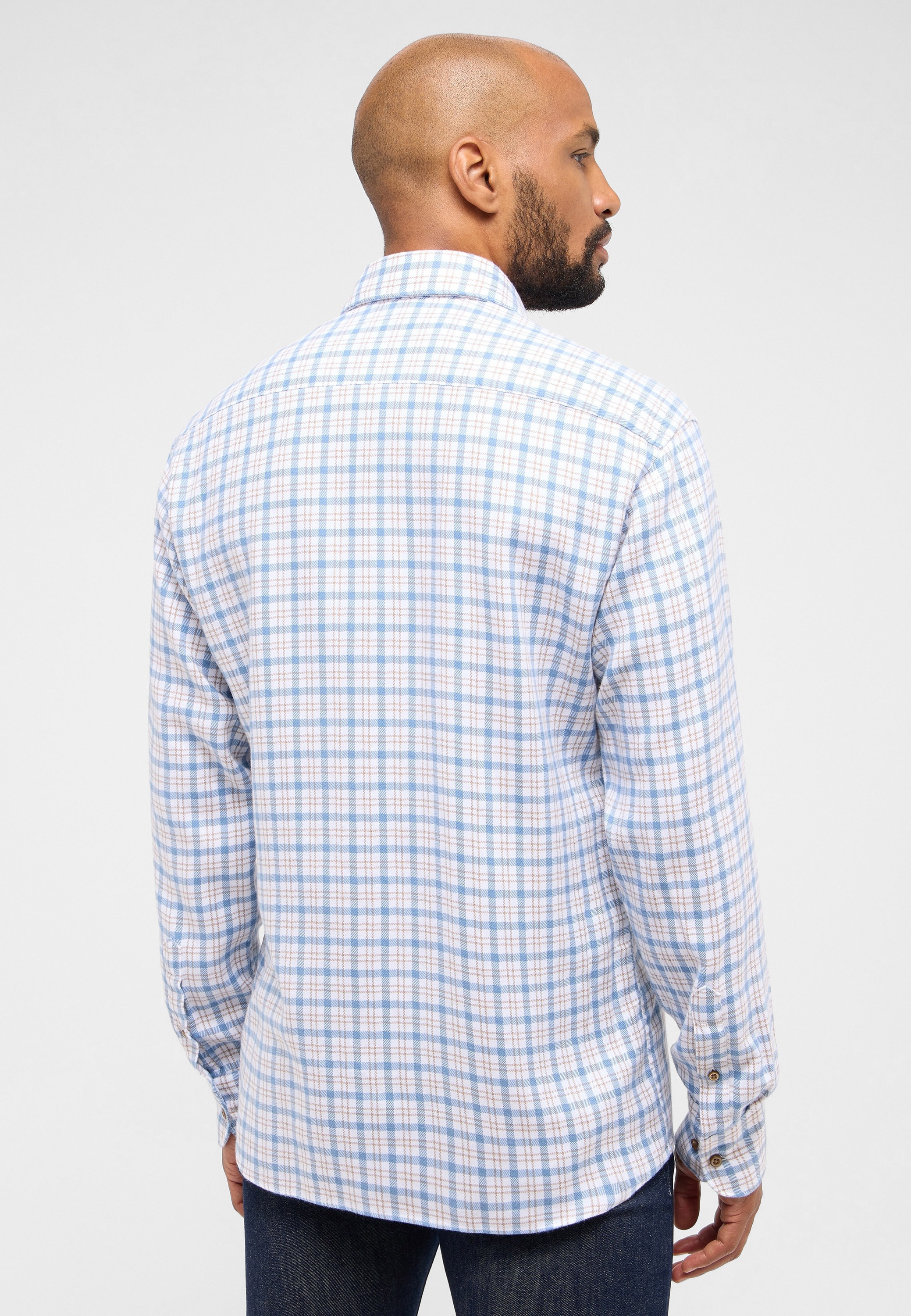 Eterna Langarmhemd »MODERN FIT«, EASY IRON (bügelleicht)