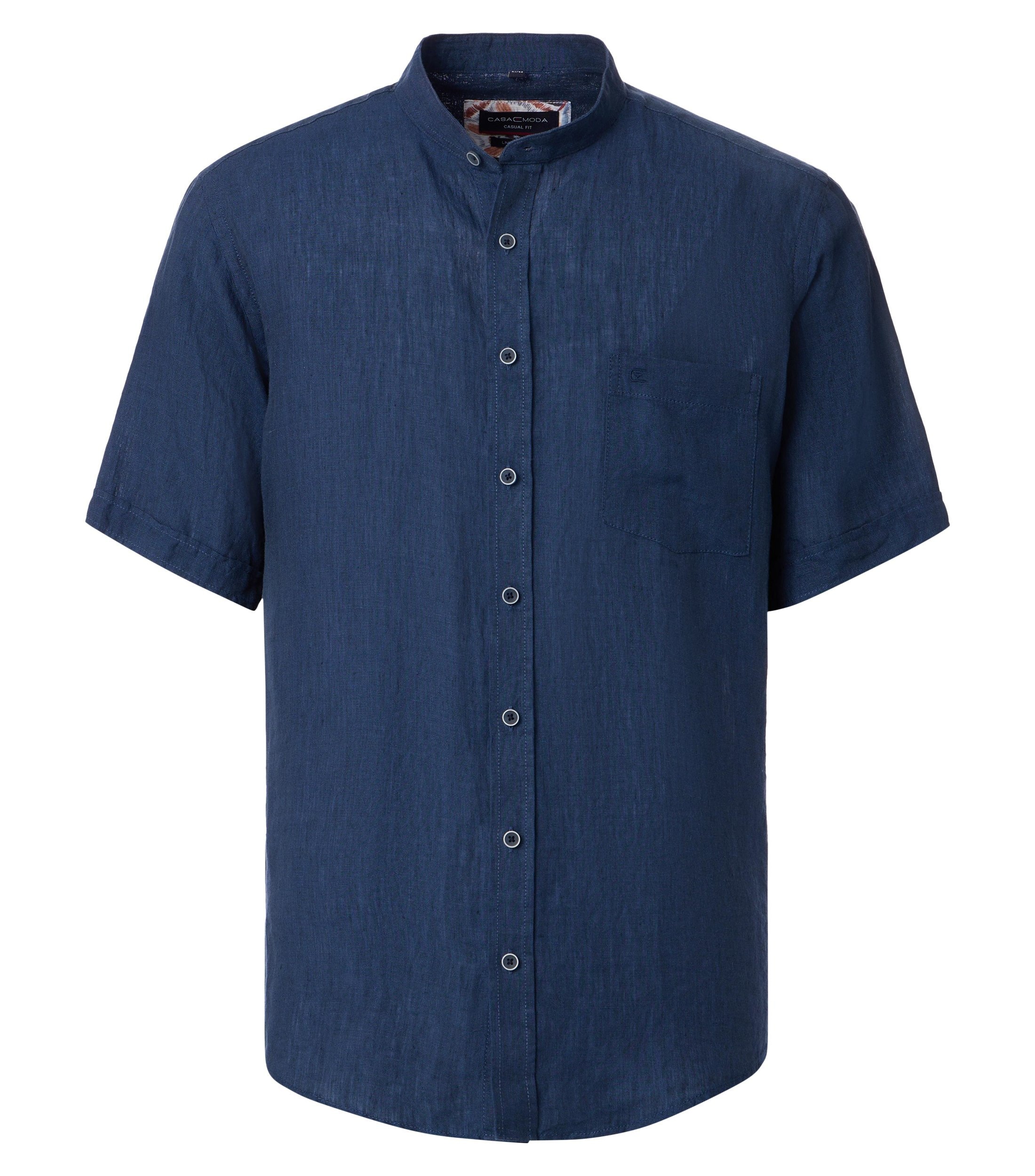 CASAMODA Kurzarmhemd "CASAMODA Leinenhemd Kurzarm uni" günstig online kaufen