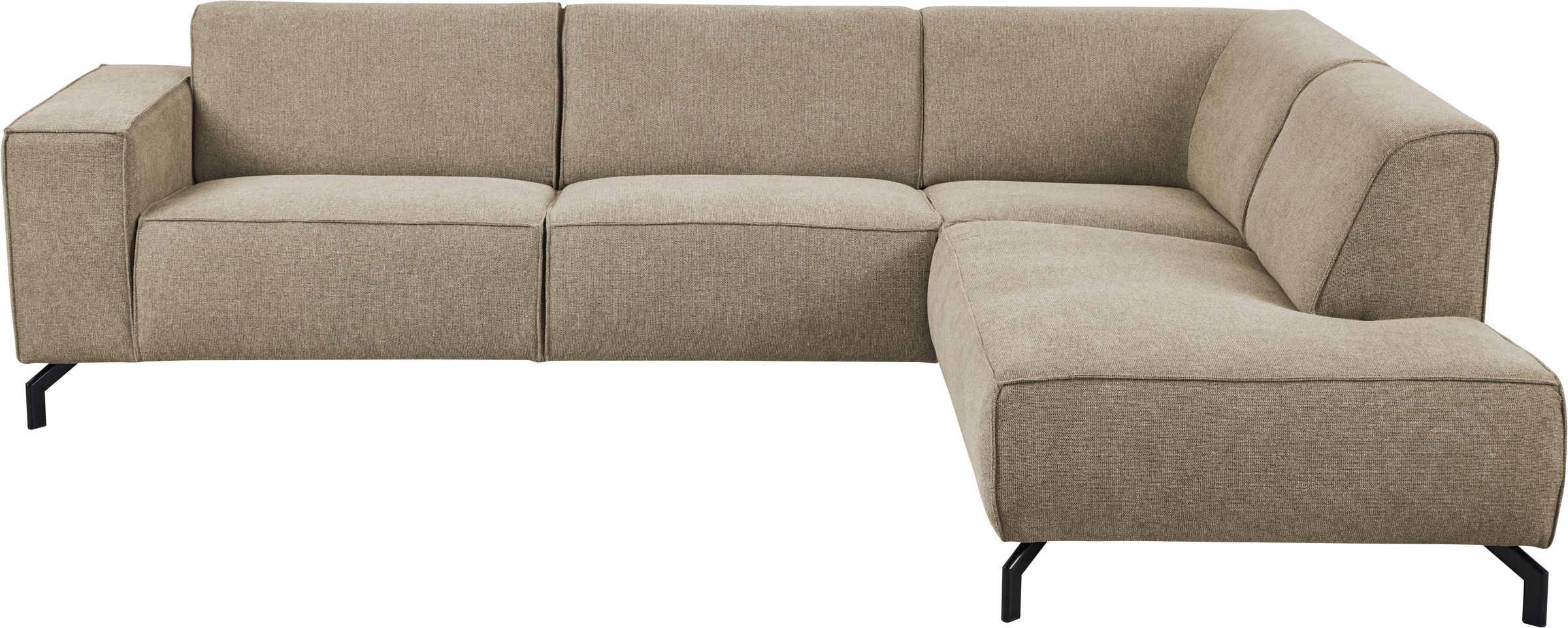 PLACES OF STYLE Ecksofa "Lorcan, Breite 275 cm, weiches Sitzgefühl" Massivh günstig online kaufen