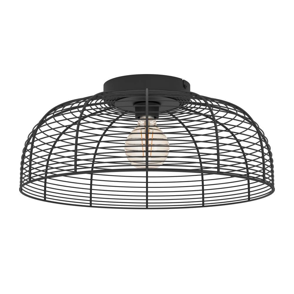 EGLO Hängeleuchte »ROUNDHAM« E27 1 Stk. Hängeleuchte, schwarz, messing-gebürstet,  1X40W exkl.