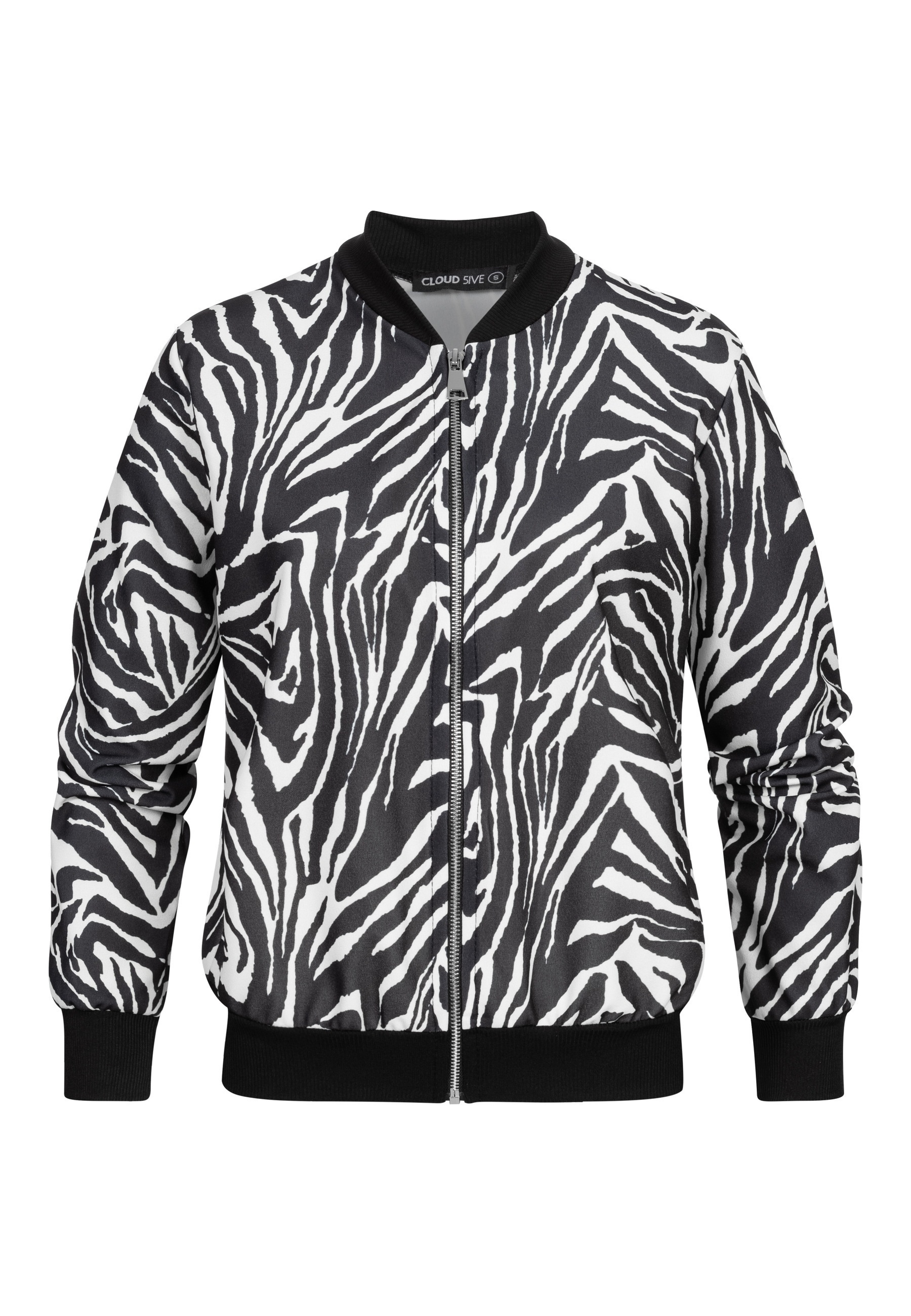 CLOUD 5IVE Bomberjacke "CLOUD 5IVE Blouson Bomber-Jacket with zebra print" 1 Stk. tlg. ohne Kapuze