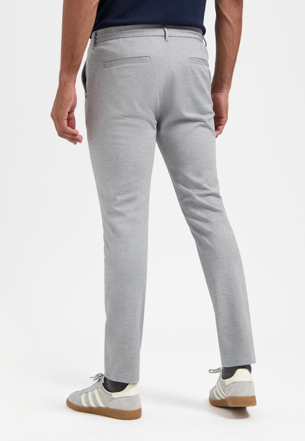 NO EXCESS Chinohose »No Excess Melierte Jerseytasche«