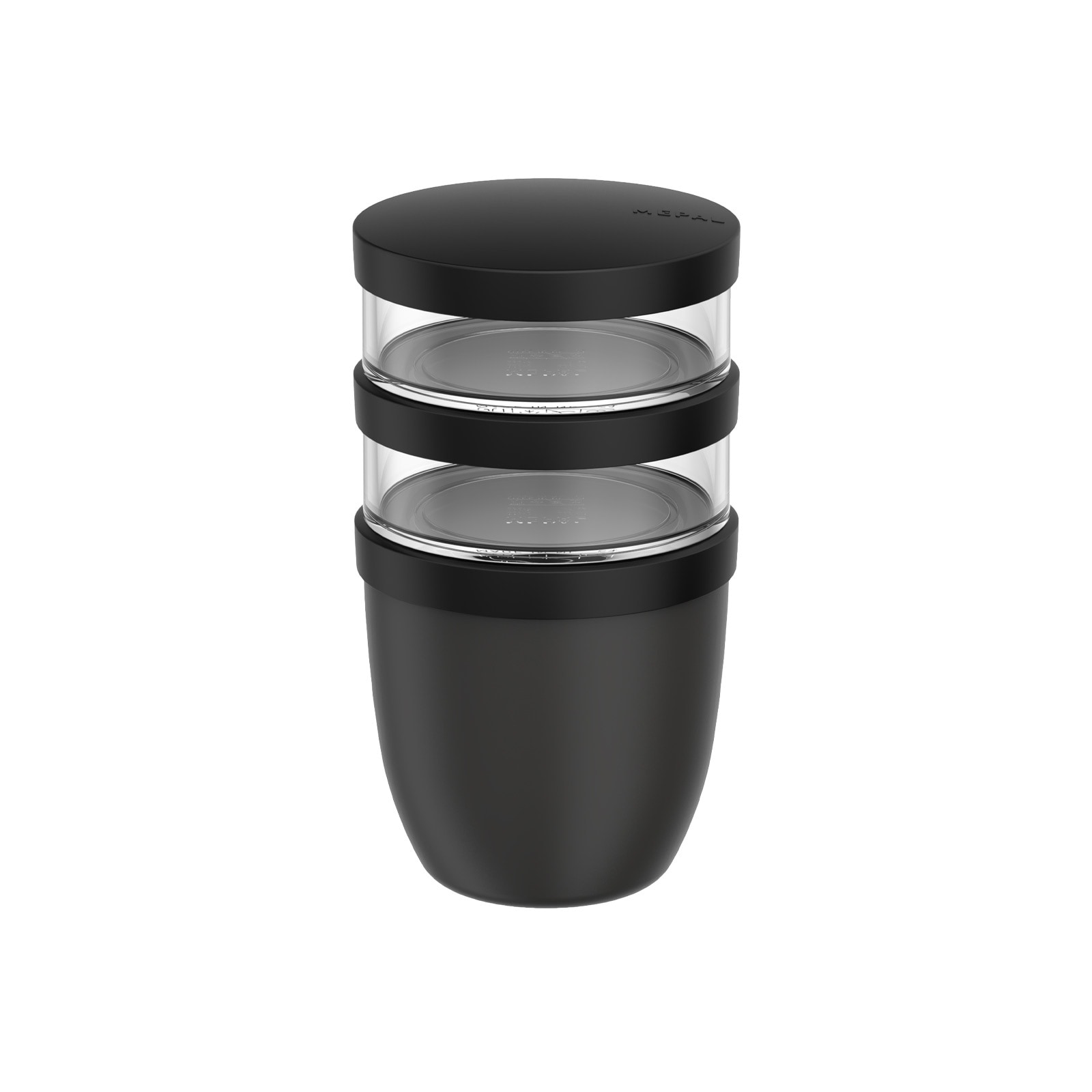 Mepal Lunchbox "Lunchpot Ellipse 500 ml + 2x 200 ml" Spülmaschinengeeignet, Mikrowellenfest