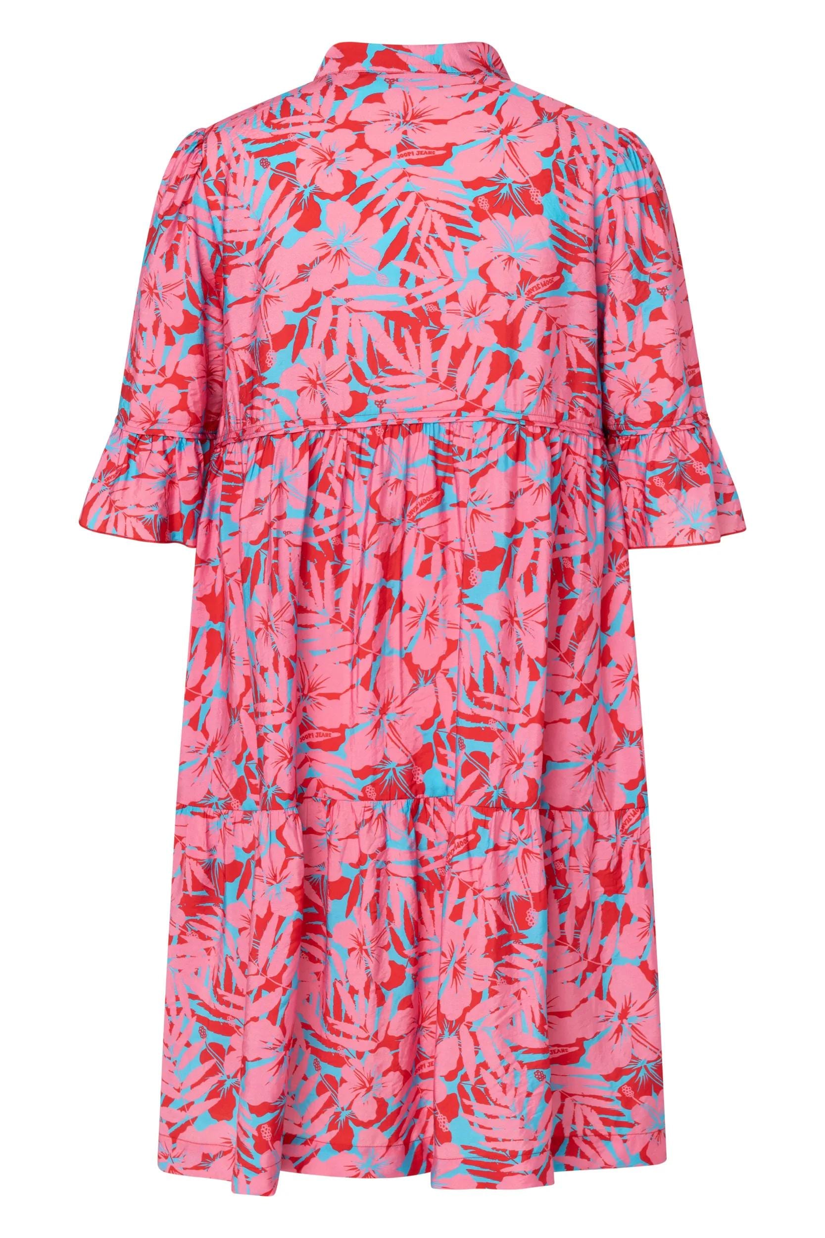 Joop Jeans Sommerkleid »Devi« Seitennahttaschen A-Linie, floraler Alloverprint