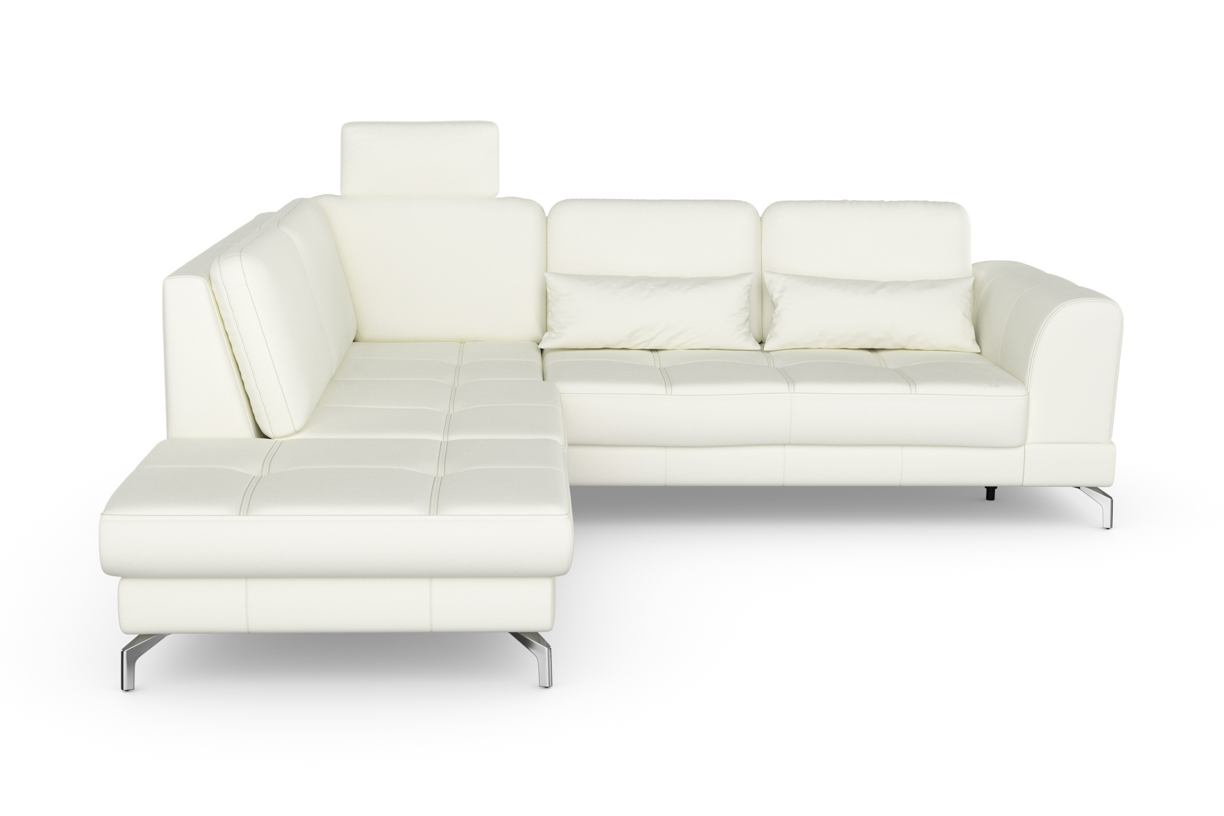 sit&more Ecksofa »Bendigo L-Form«, inklusive Sitztiefenverstellung, Bodenfreiheit 12 cm, in 2 Fußfarben