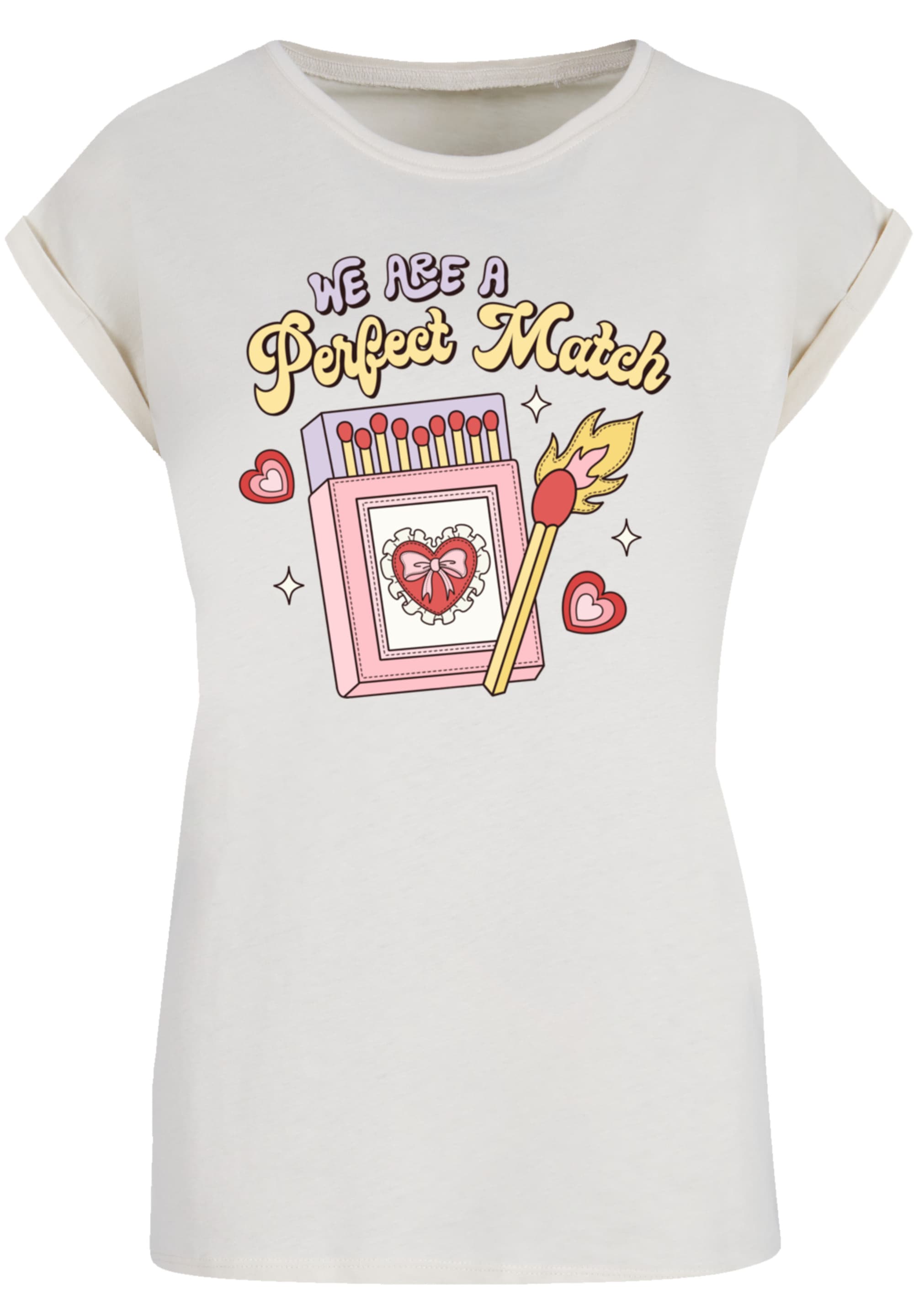 F4NT4STIC T-Shirt "We Are A Perfect Match Love", Premium Qualität günstig online kaufen