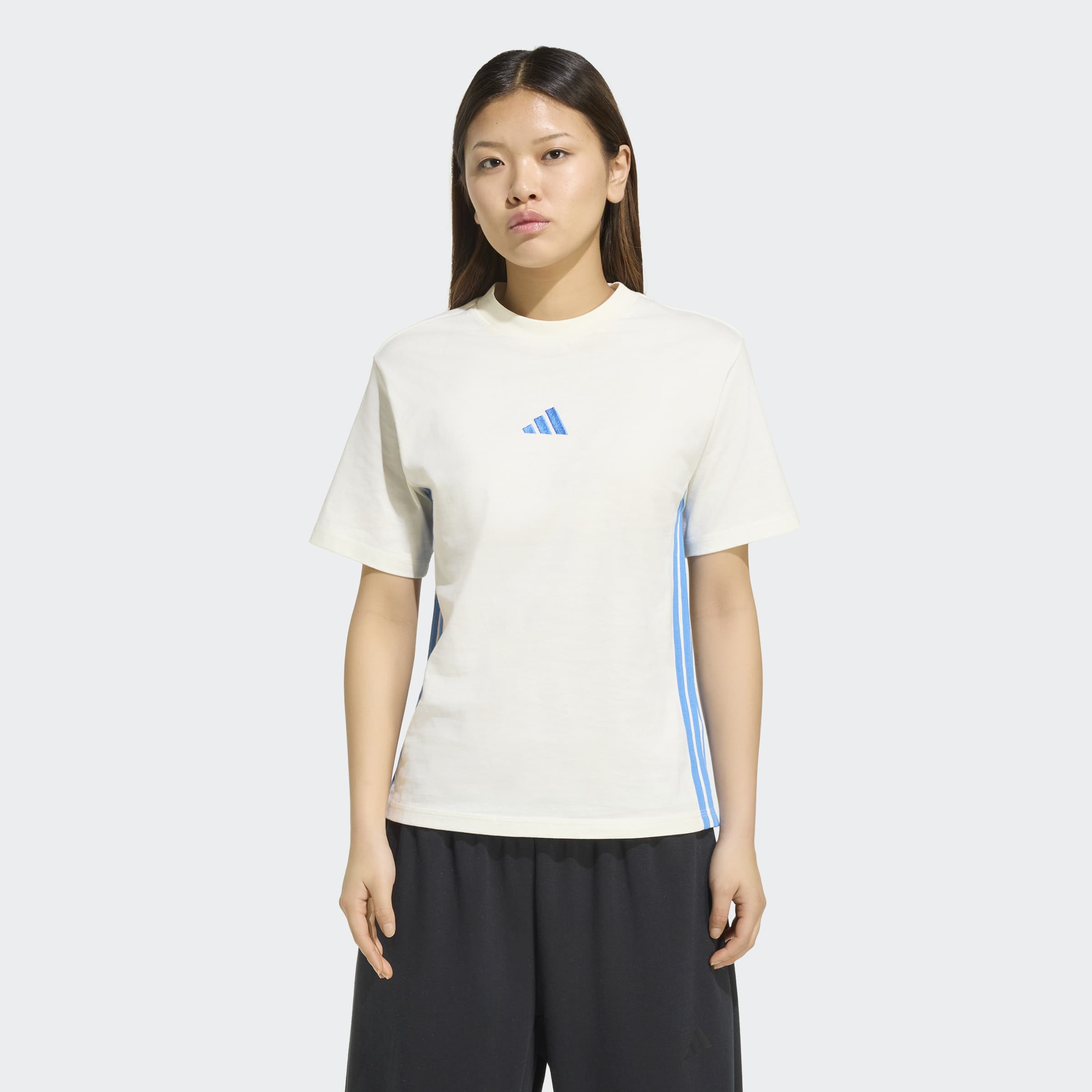 adidas Sportswear T-Shirt "ESSENTIALS 3-STREIFEN COTTON" günstig online kaufen