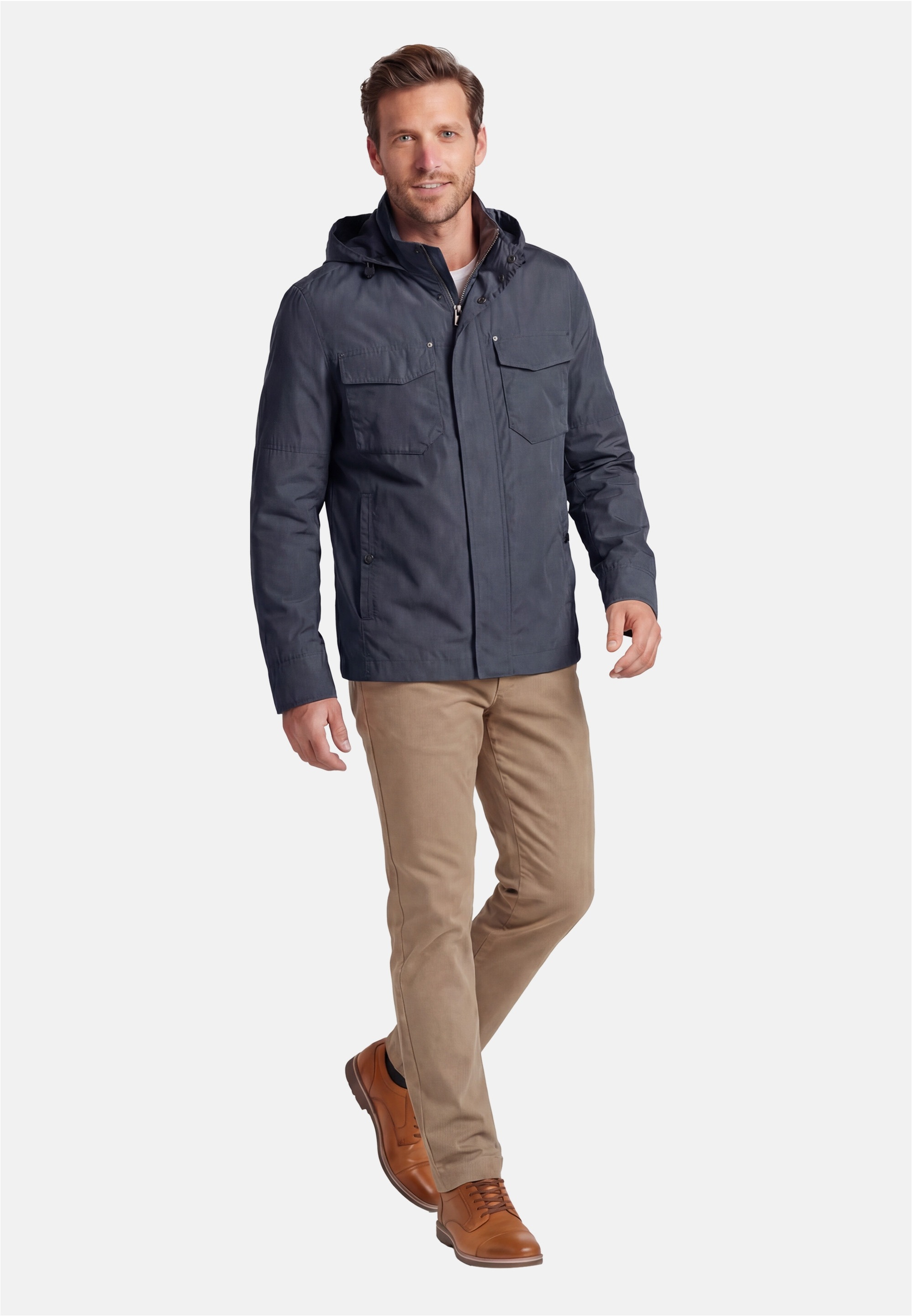 New Canadian Outdoorjacke 1 Stk. tlg. mit Kapuze und verstellbarem Kragen
