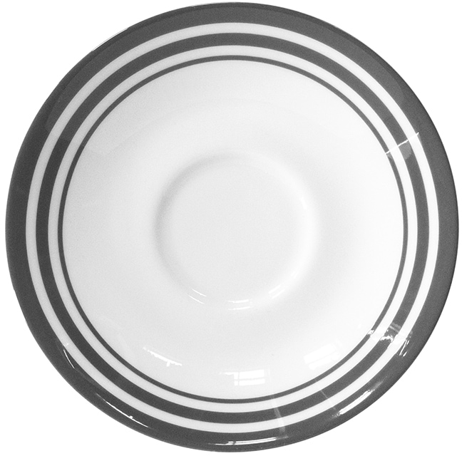 Fink Untertasse "Moments" Teller Set, Porzellan mit 3 Streifen