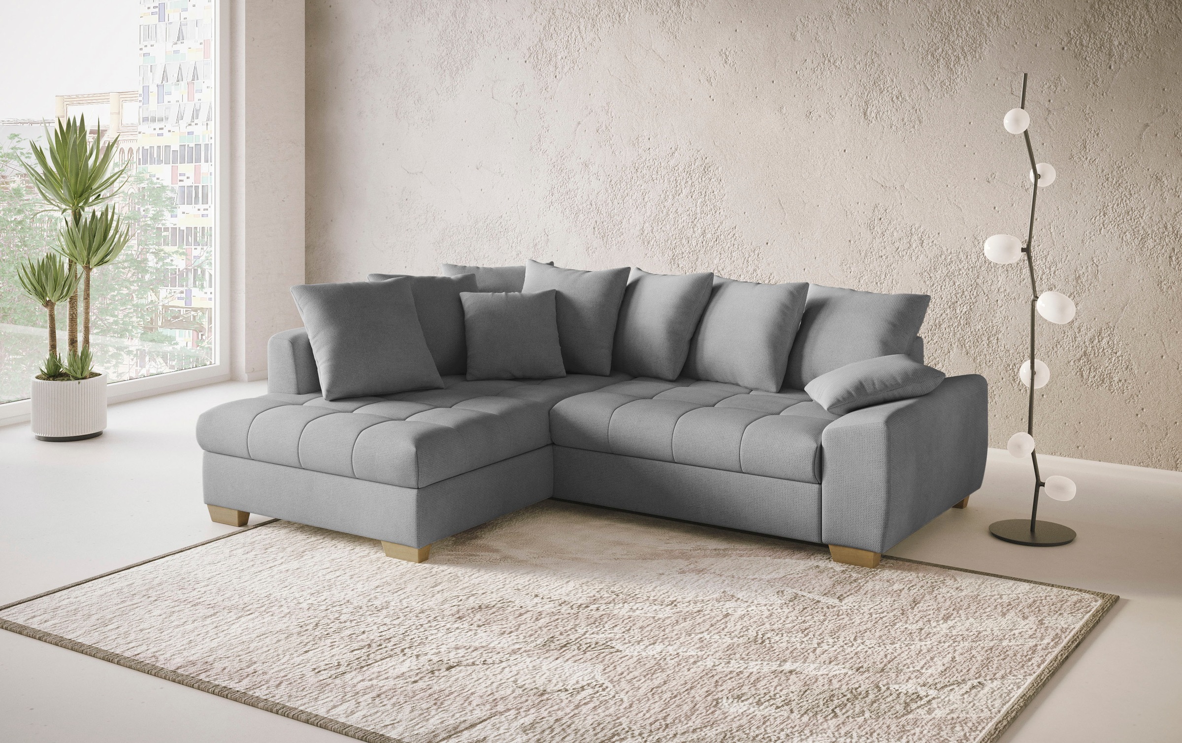 Mr. Couch Ecksofa "Nikita II, L-Form", Wahlweise mit Bettfunktion, Bettkast günstig online kaufen