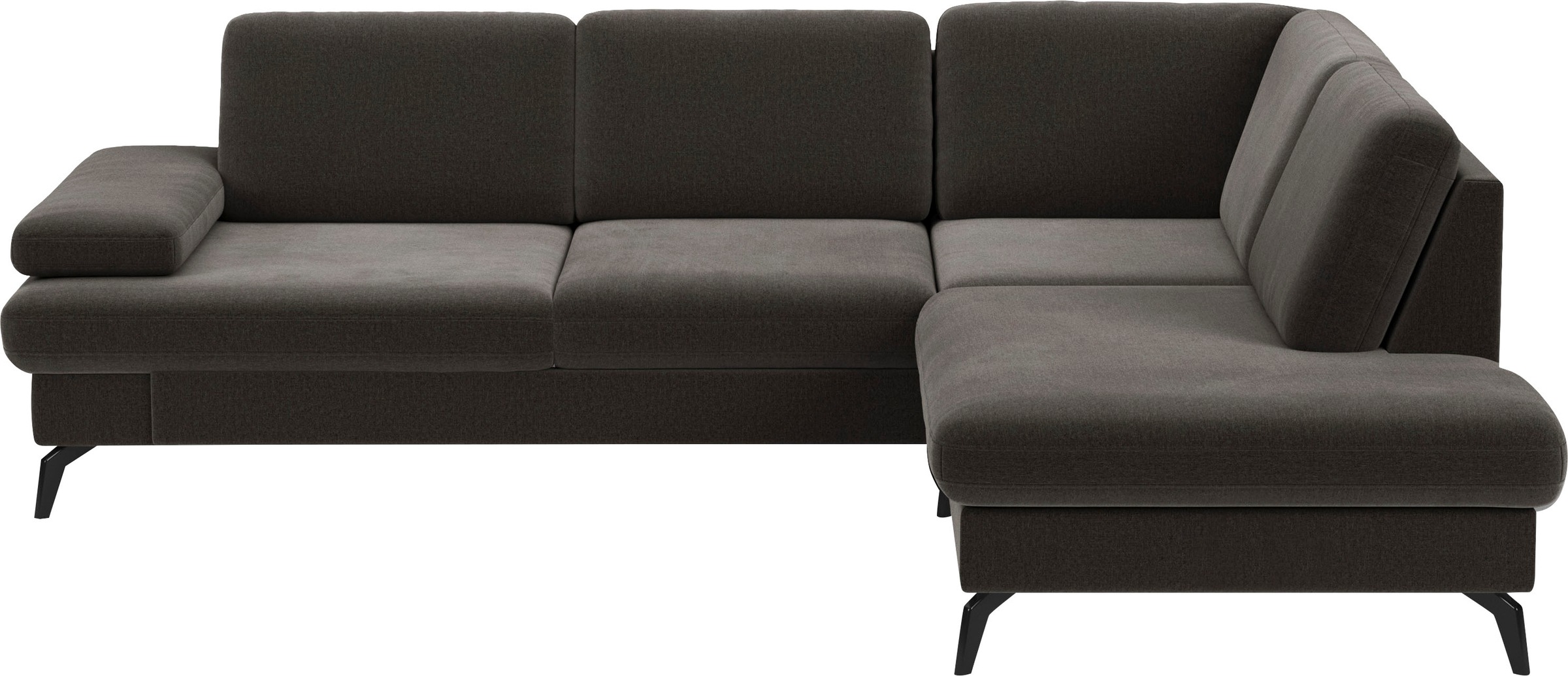 sit&more Ecksofa "Morris L-Form, inkl. Sitztiefenverstellung" wahlweise mit Armteilverstellung, Schlaffunktion & Bettkasten