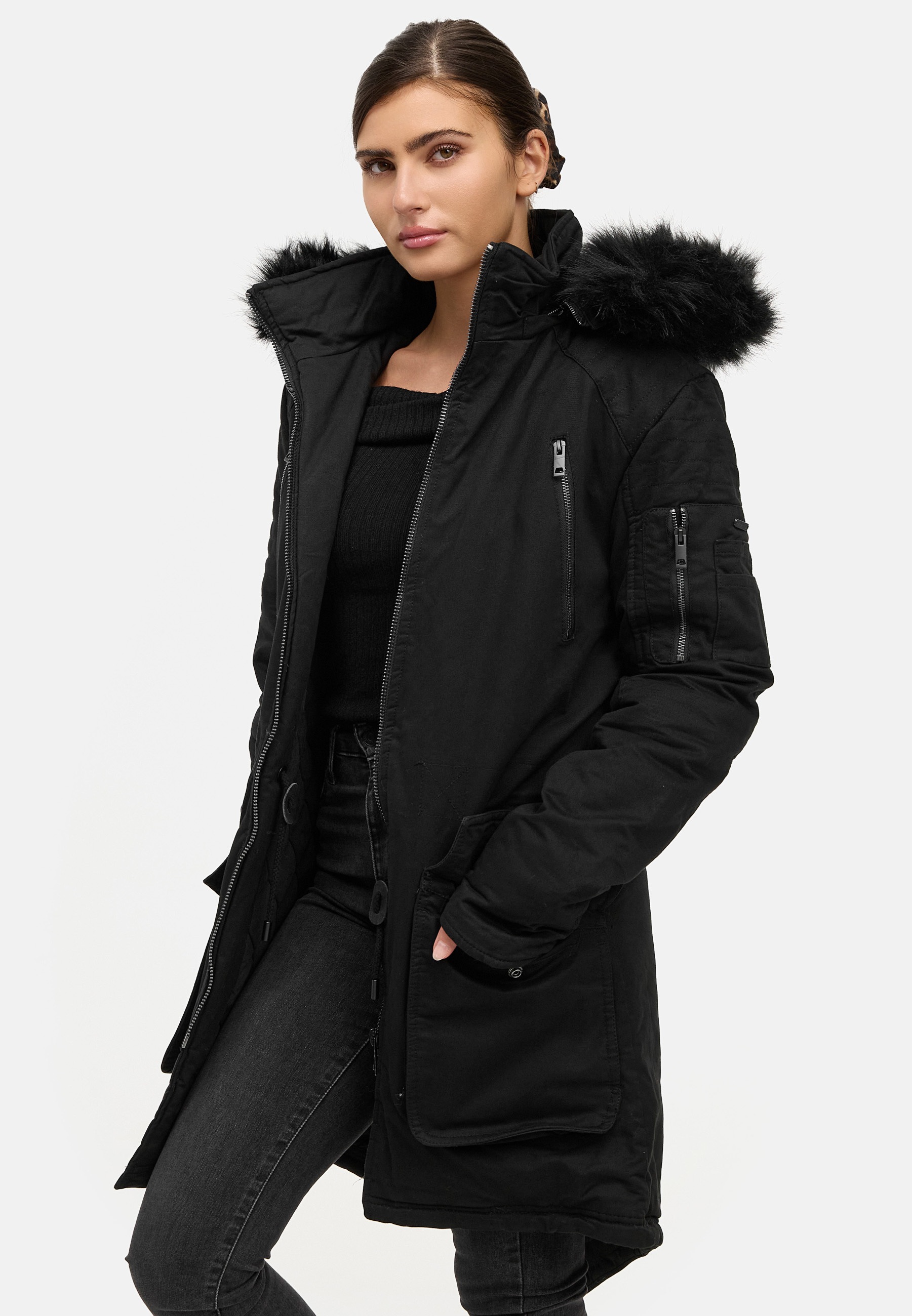 trueprodigy Winterjacke "Harvey F mit abnehmbarer Kapuze" mit Kapuze