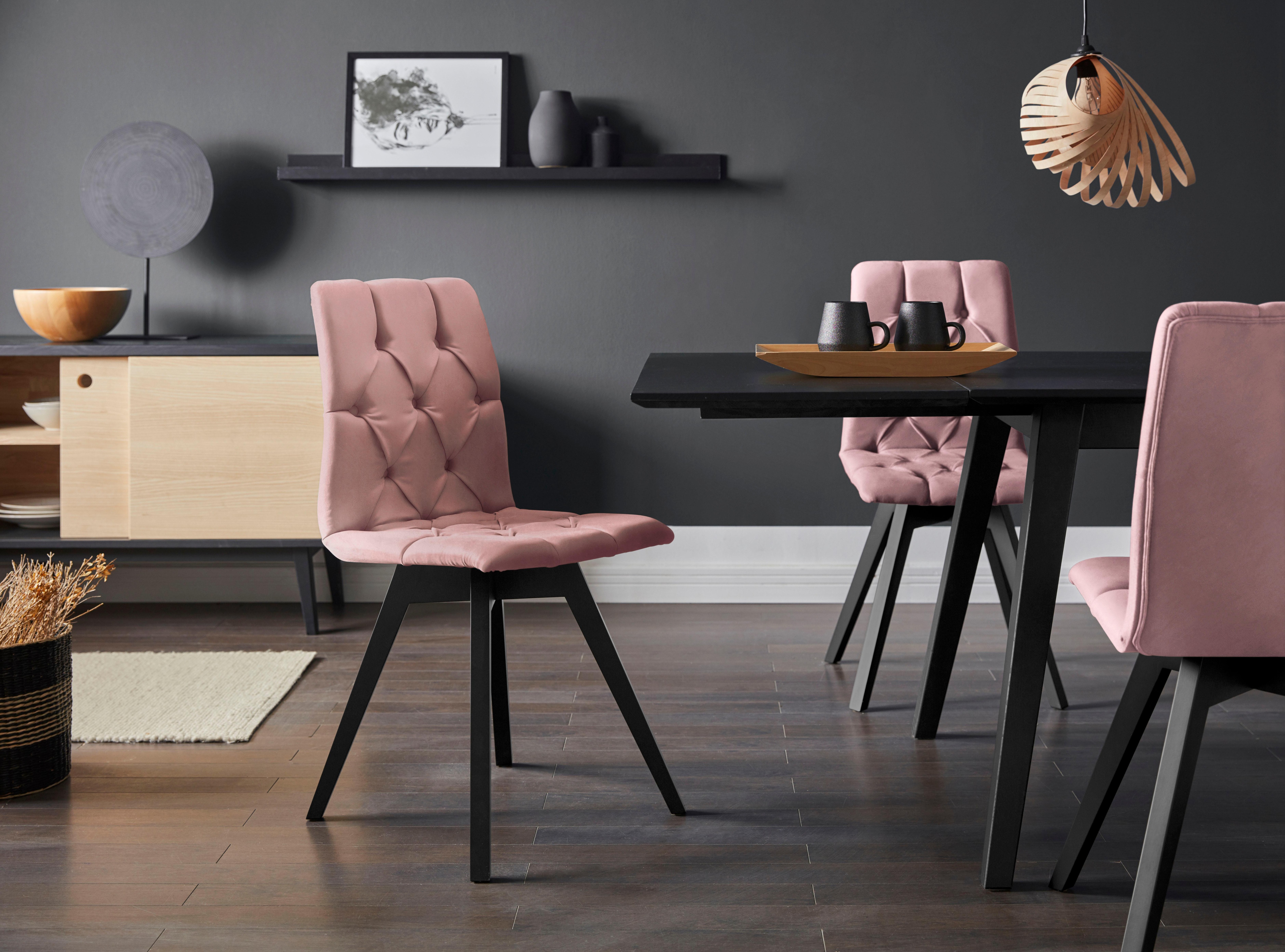 Thumbnail - andas 4-Fußstuhl "Melania" (Set) 2 Stk.mit Knopfsteppung (2er-Set)