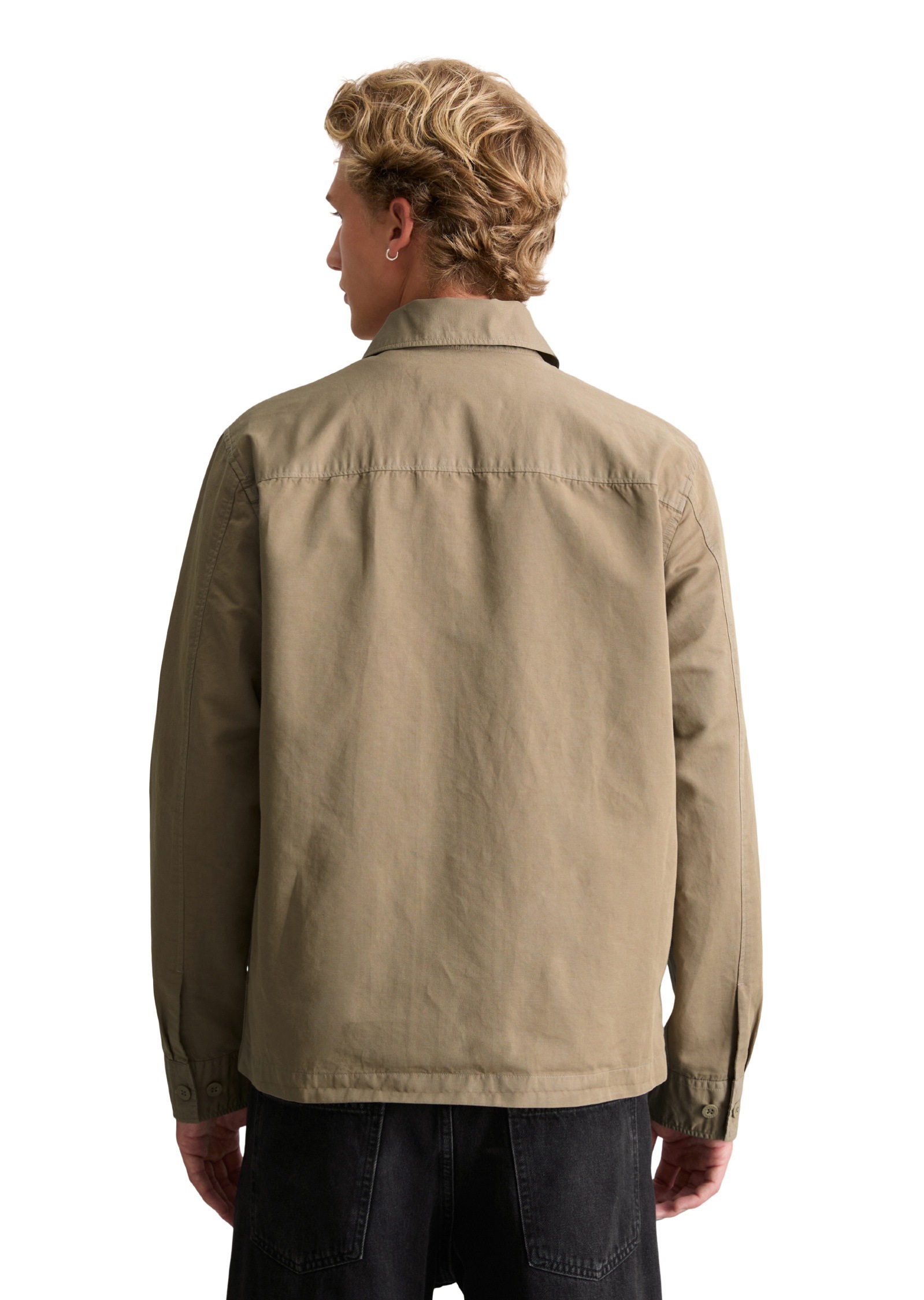 Marc O'Polo DENIM Kurzjacke »aus Bio-Baumwolle und Leinen«