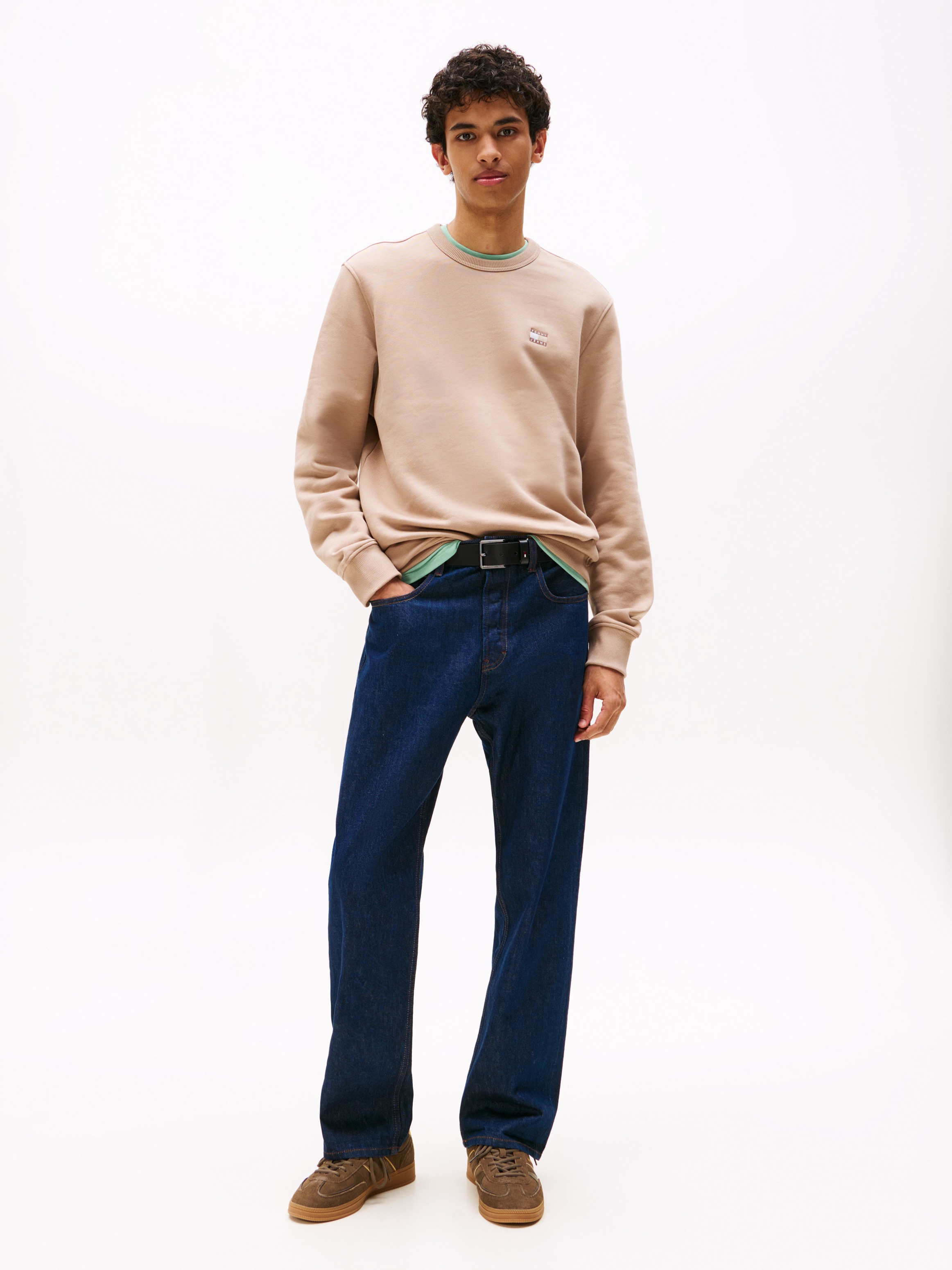 Thumbnail - Tommy Jeans Sweatshirt "TJM REG BADGE CREW EXT", Mit Rundhalsausschnitt