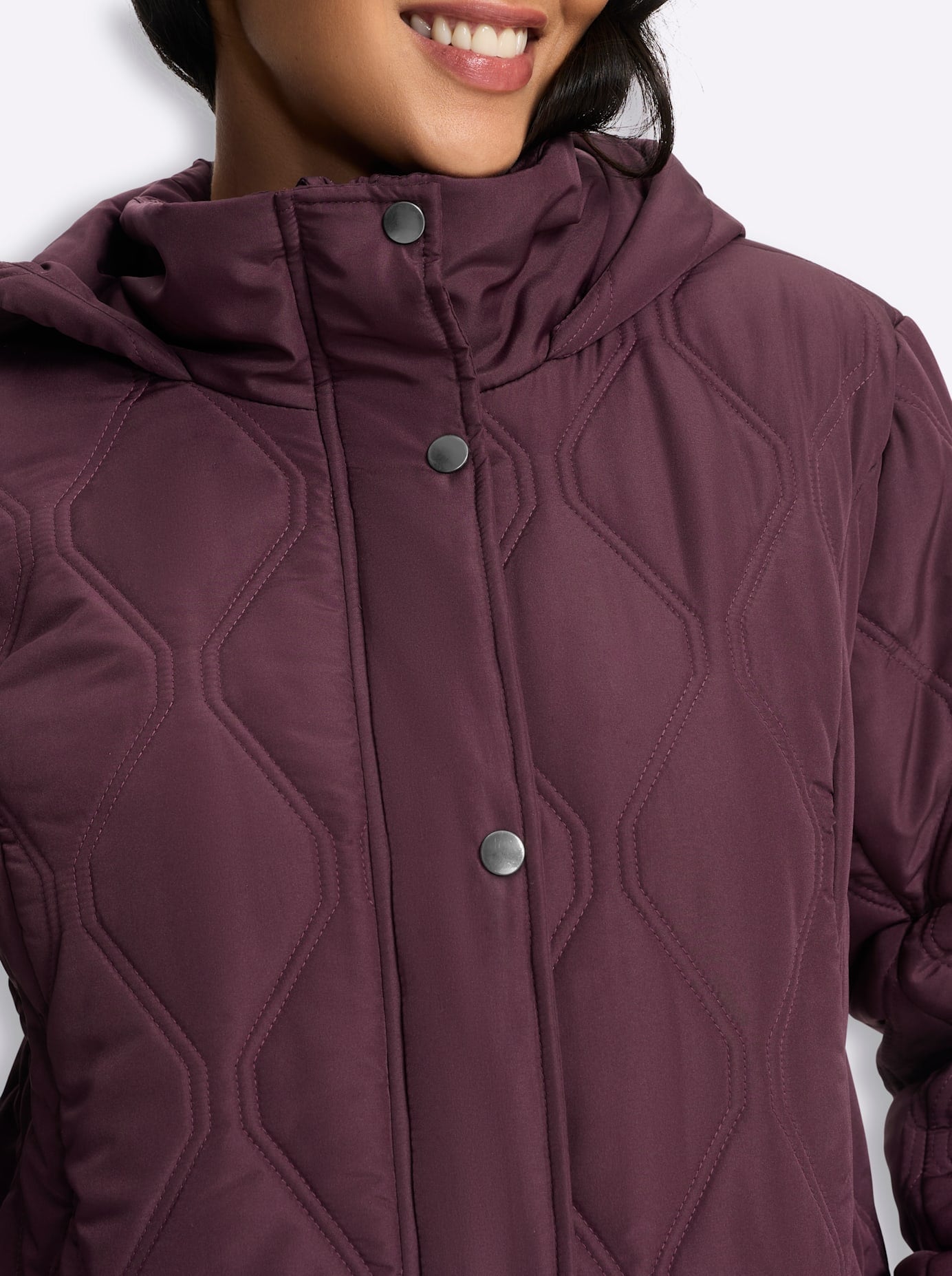 Classic Basics Steppjacke mit Kapuze