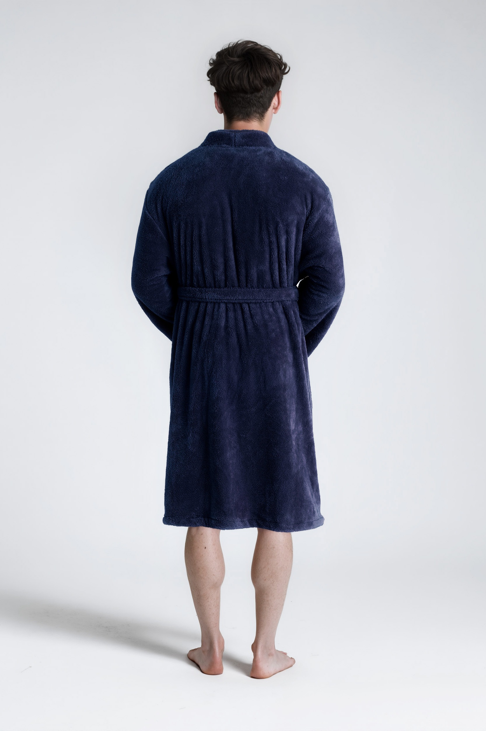 my home Unisex-Bademantel »Lillou Kimono, ideal für Sauna & Spa, Hotelbademantel, Morgenmantel«, (1 St.), kuschelig weicher Fleece, für Damen und Herren, XS-3XL