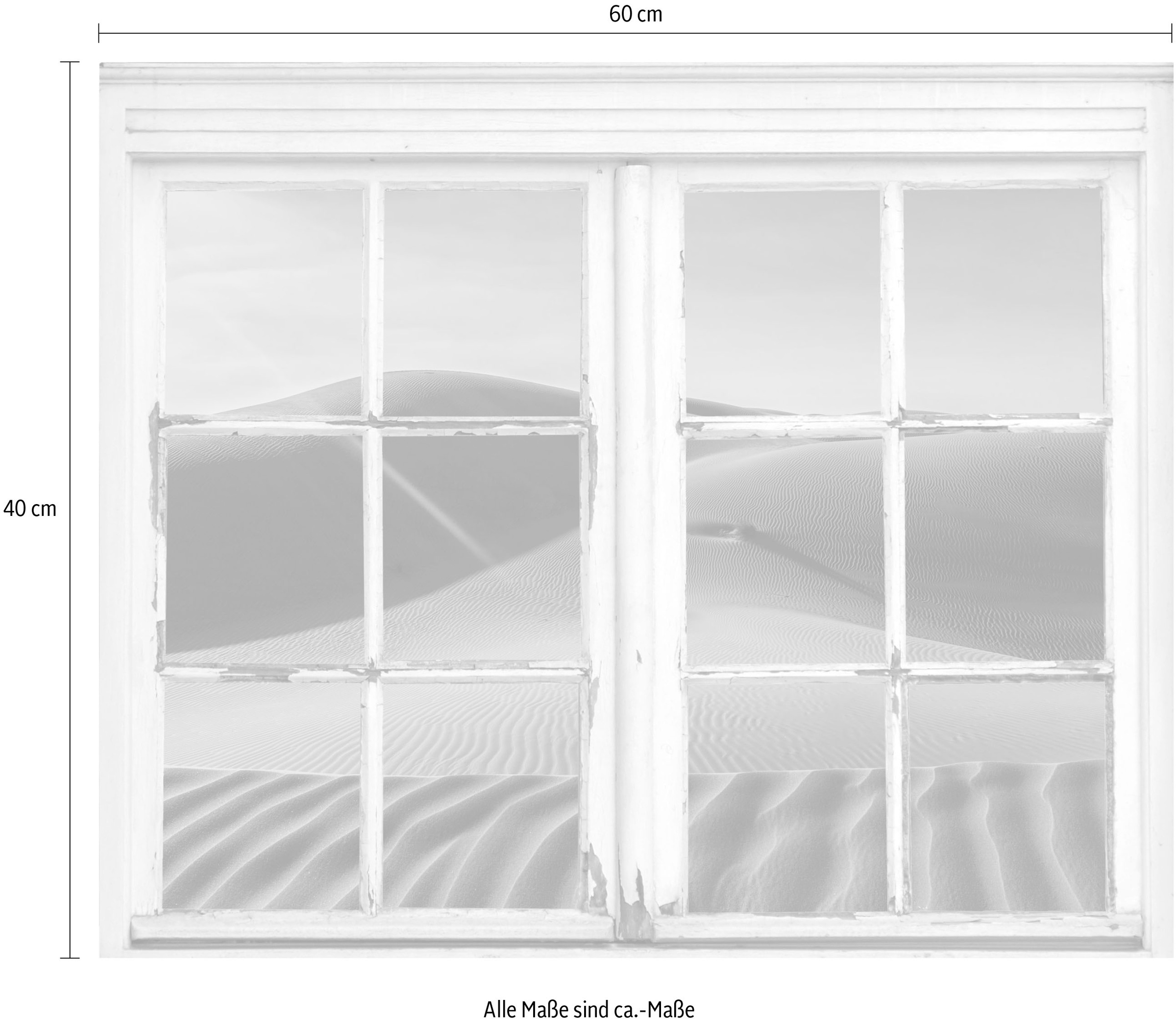 queence Wandsticker »Wüste«, Wandsticker, Wandbild, selbstklebend, Sand, Wüste