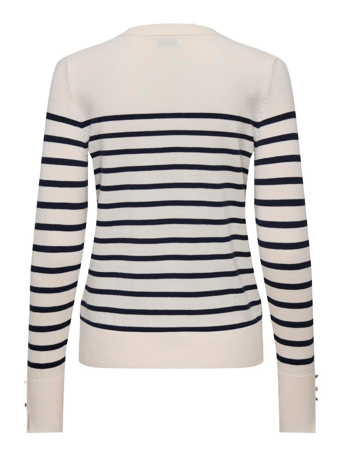 JDY Rundhalspullover »JDYMALOU L/S ON BUTTON PULLOVER KNT NOOS«