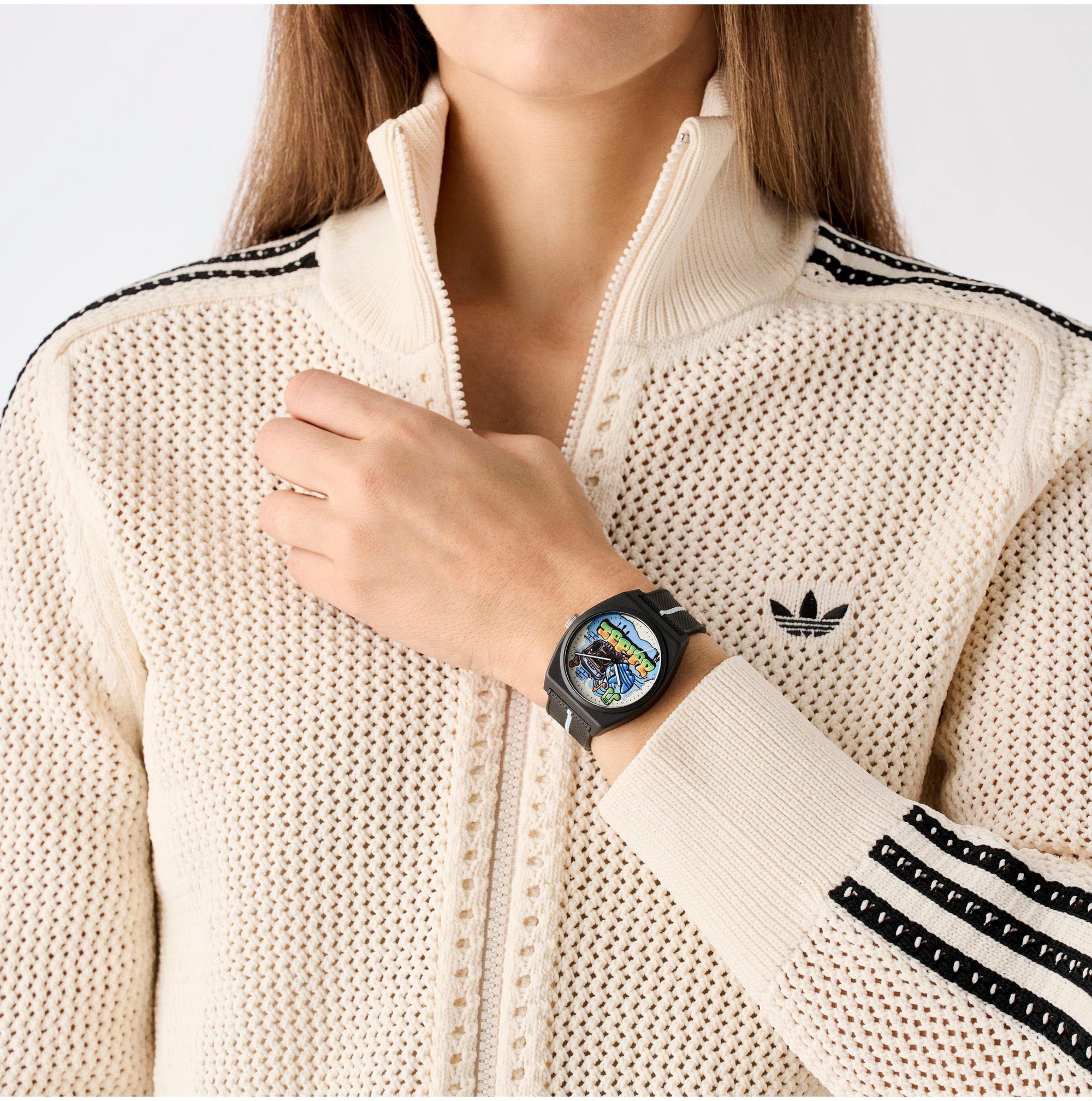 adidas Originals Quarzuhr »PROJECT TWO«, Armbanduhr, Herrenuhr, Damenuhr,Resinarmband,wasserabweisend bis 5 bar