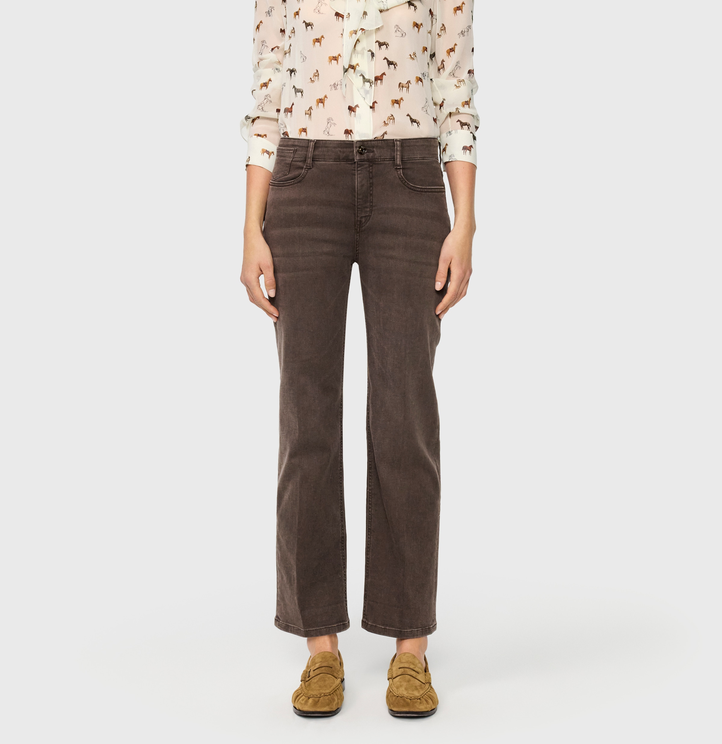 MAC Bootcut-Jeans "LAURA" Figurformende Denim-Qualität