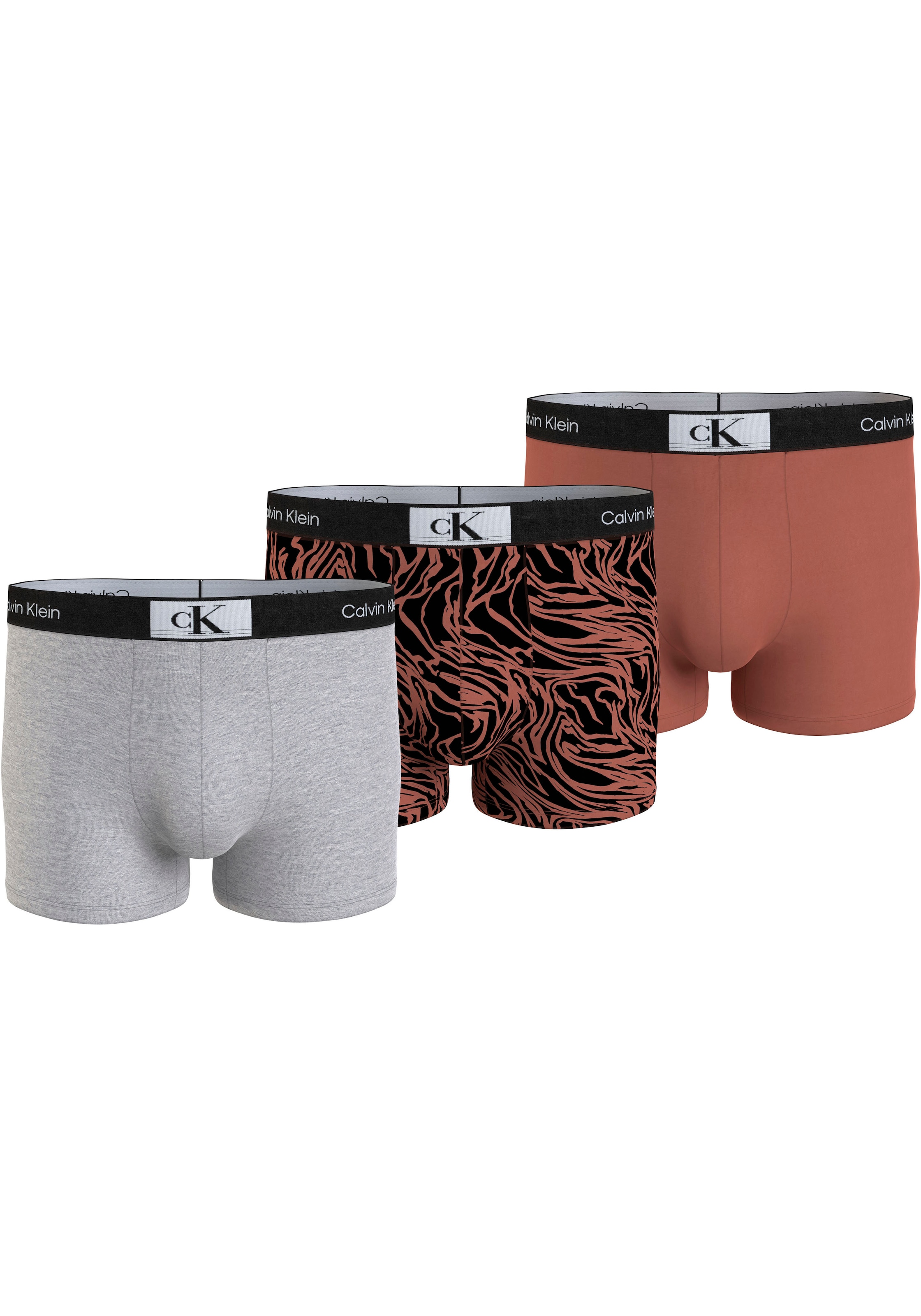 Calvin Klein Underwear Trunk "TRUNK 3PK", (Packung, 3 St., 3er-Pack), mit Logo-Elastikbund